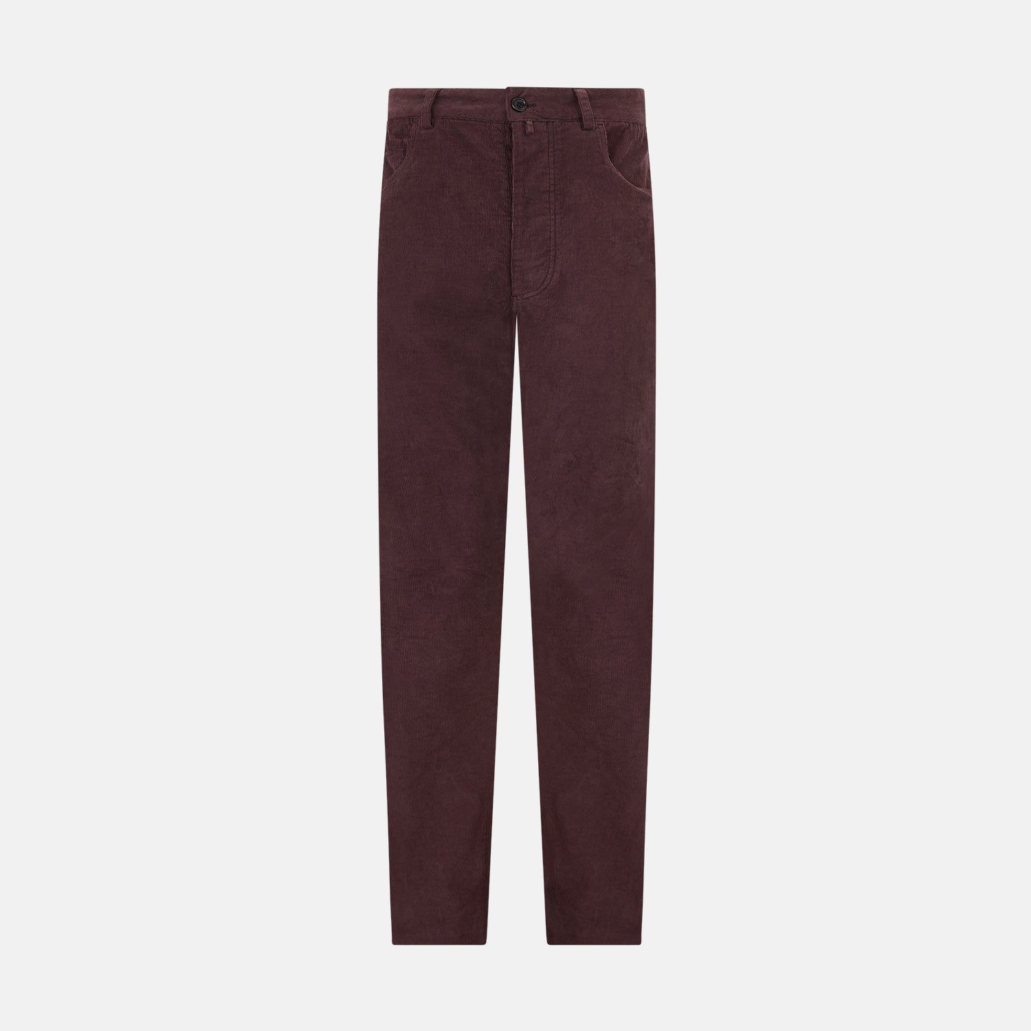 Burgundy Corduroy Charles Trousers