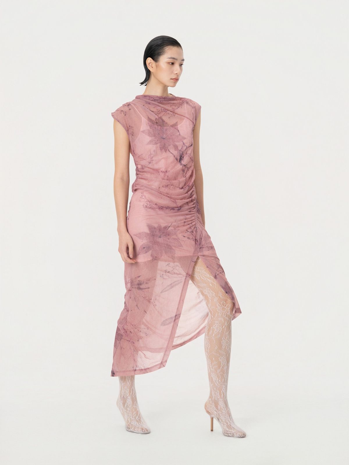 PRINTED PLANT DYE DRESS