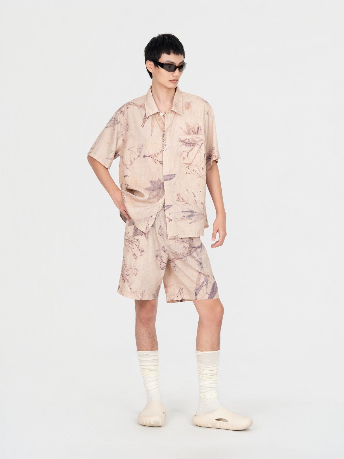 PRINTED PLANT DYE SHIRT