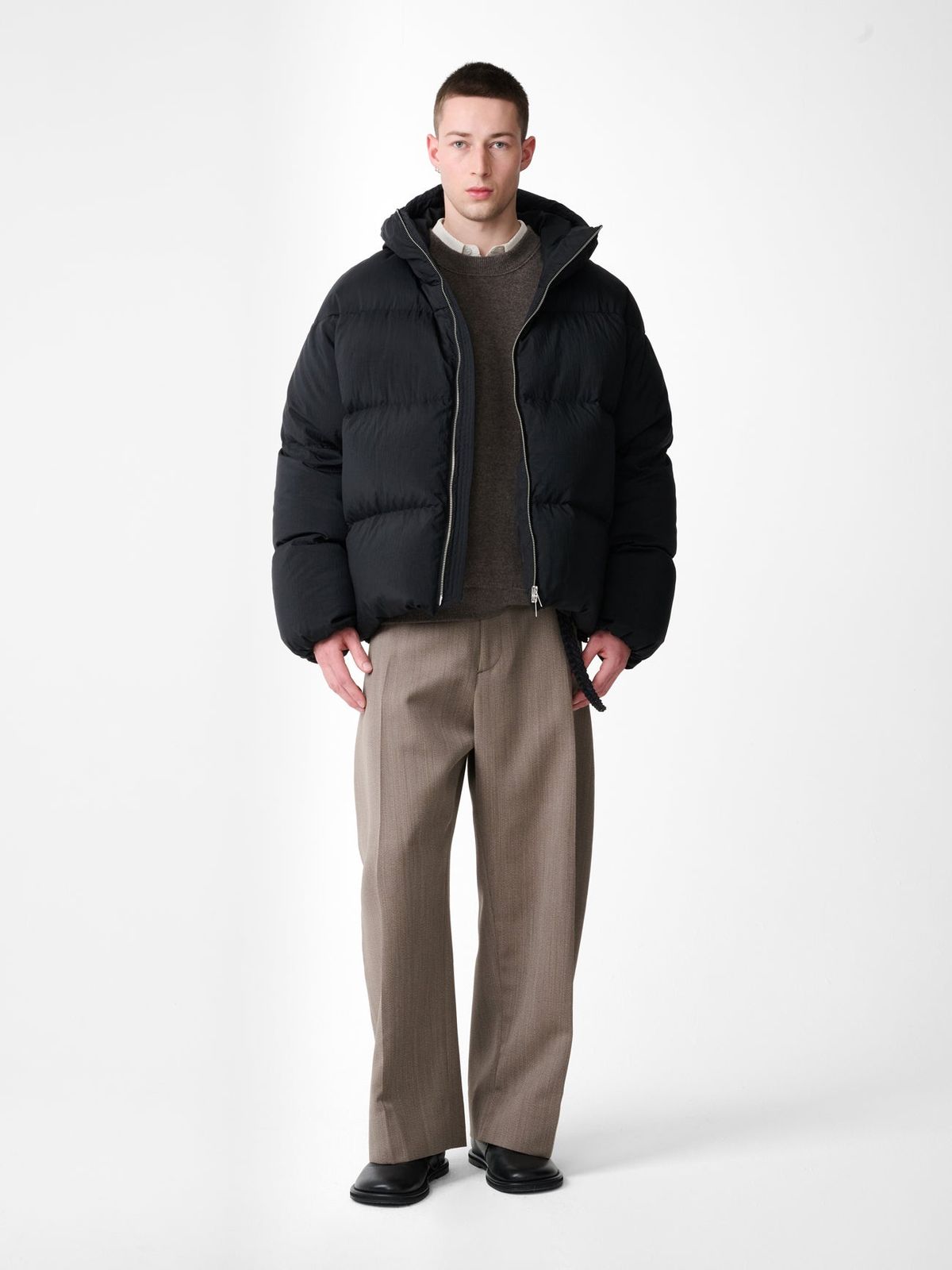 Fenne Puffer Jacket in Black