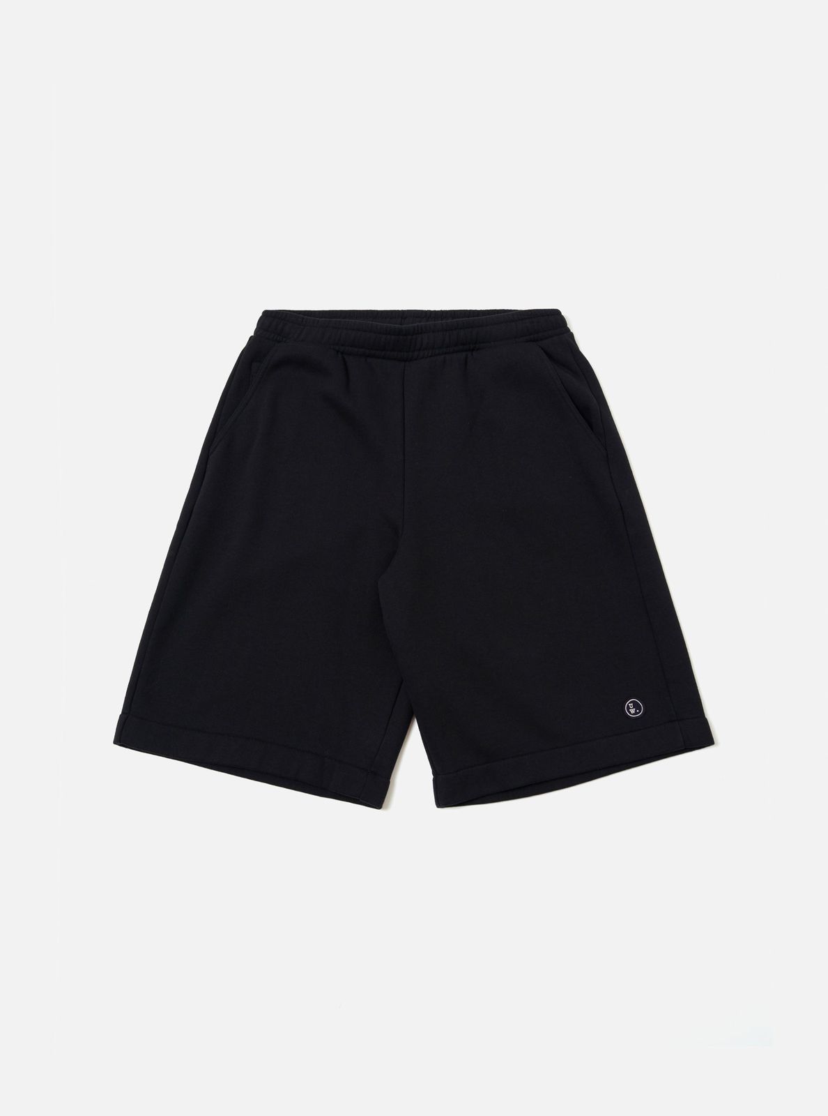 Black Recycled Cotton Blend Jersey Vacation Short