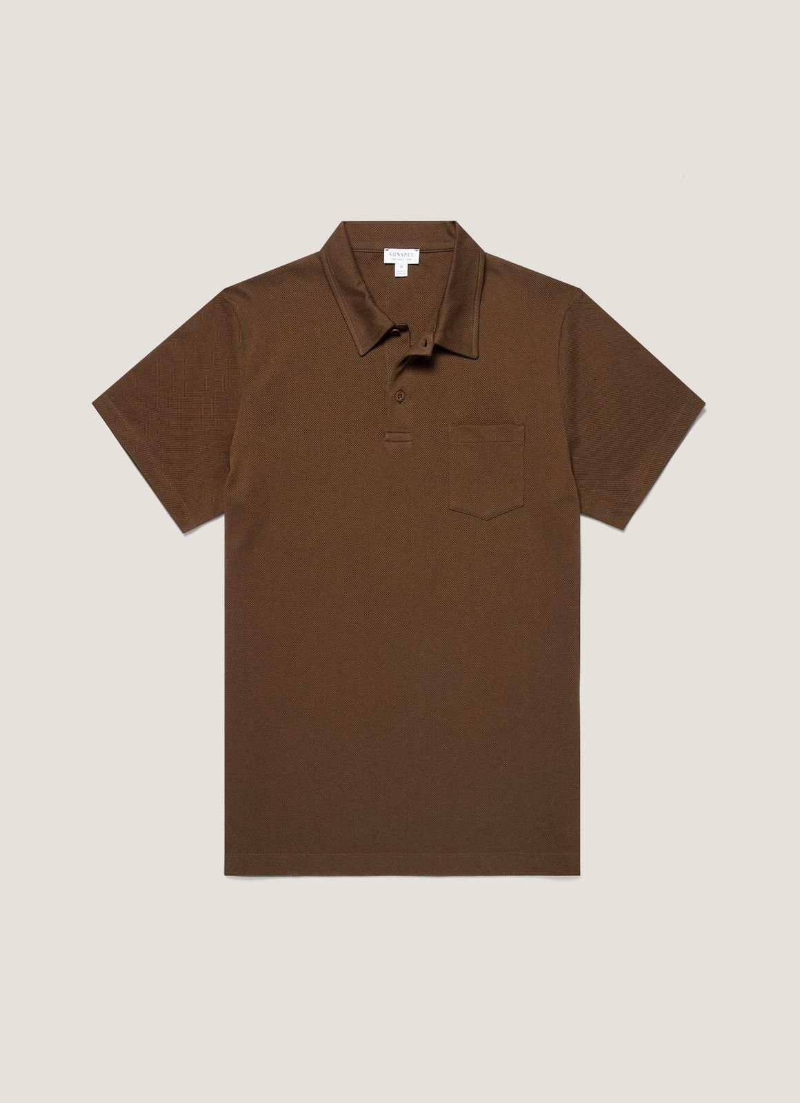 Men's Riviera Polo Shirt in Dark Walnut