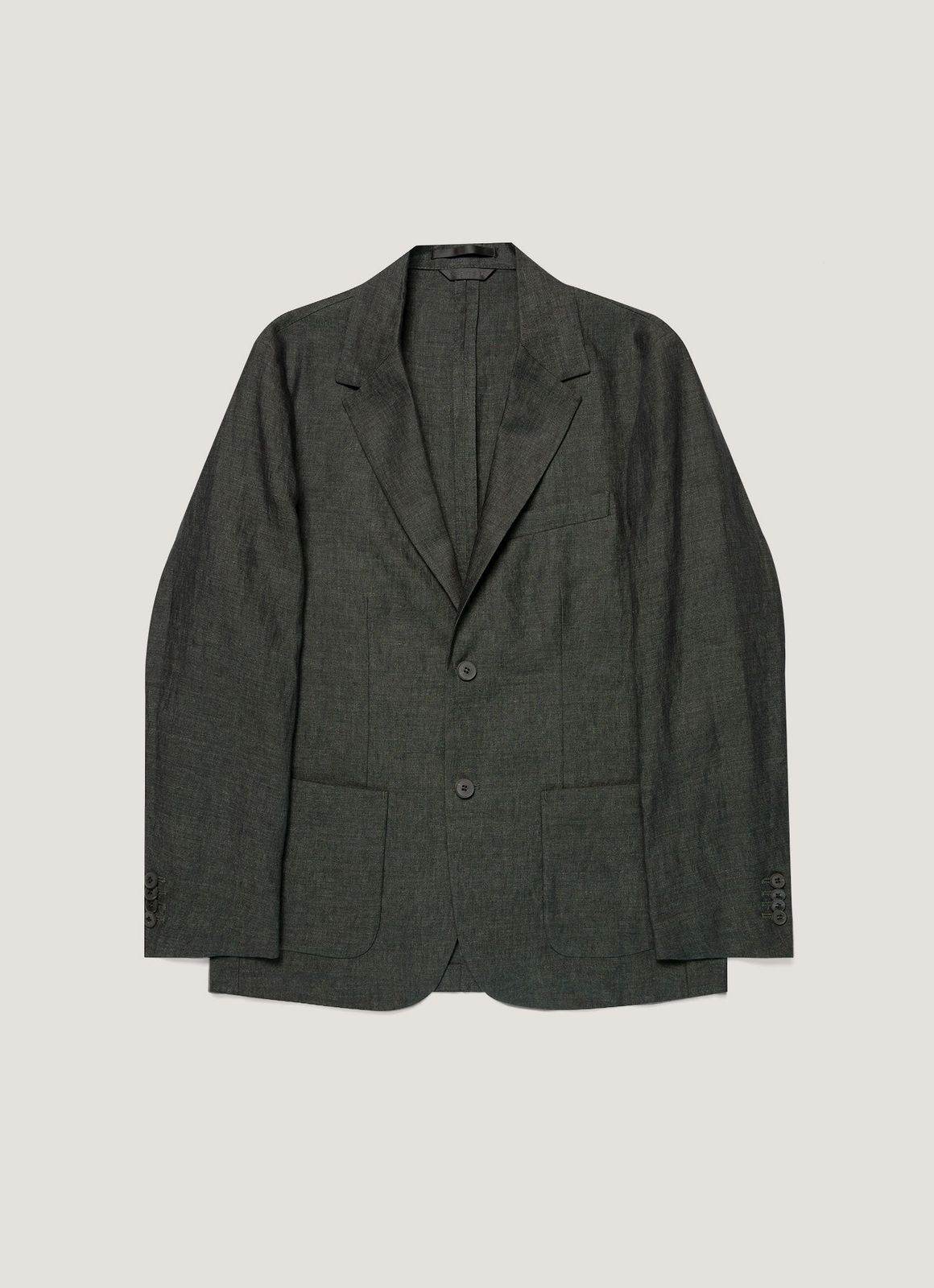Men's Linen Blazer in Forest
