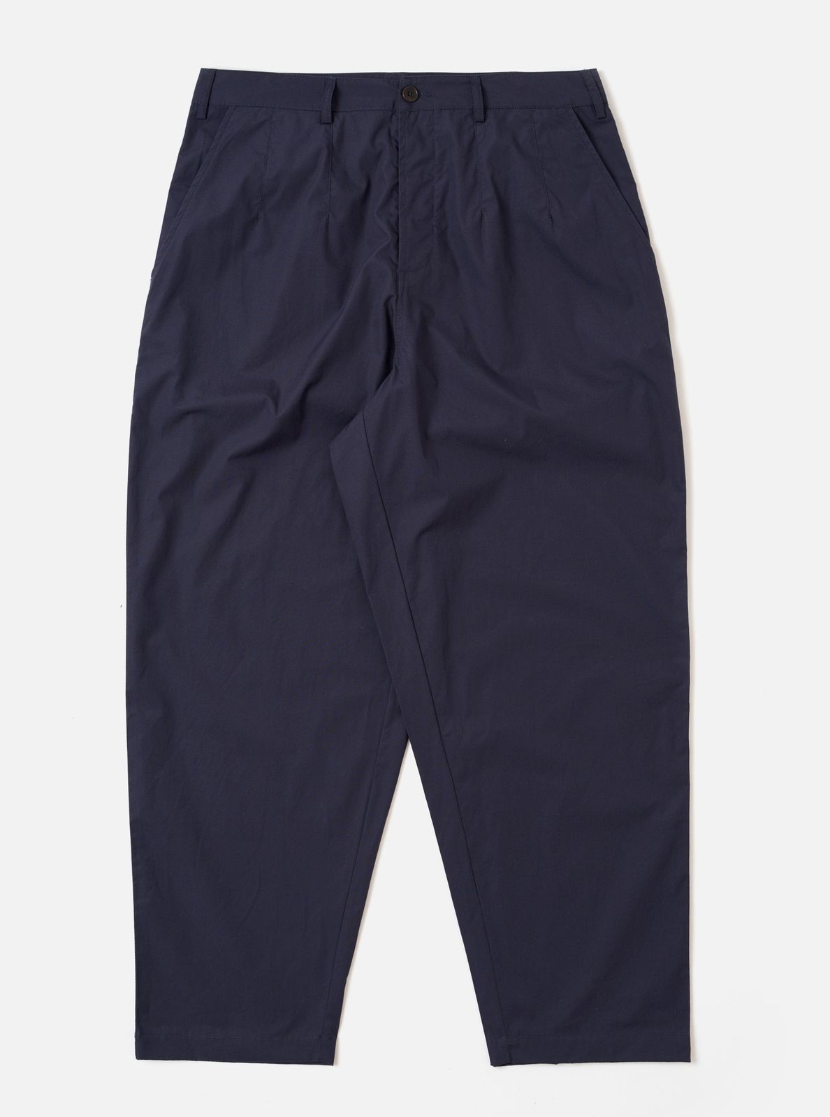 Navy Peached Poplin Dutch Pant