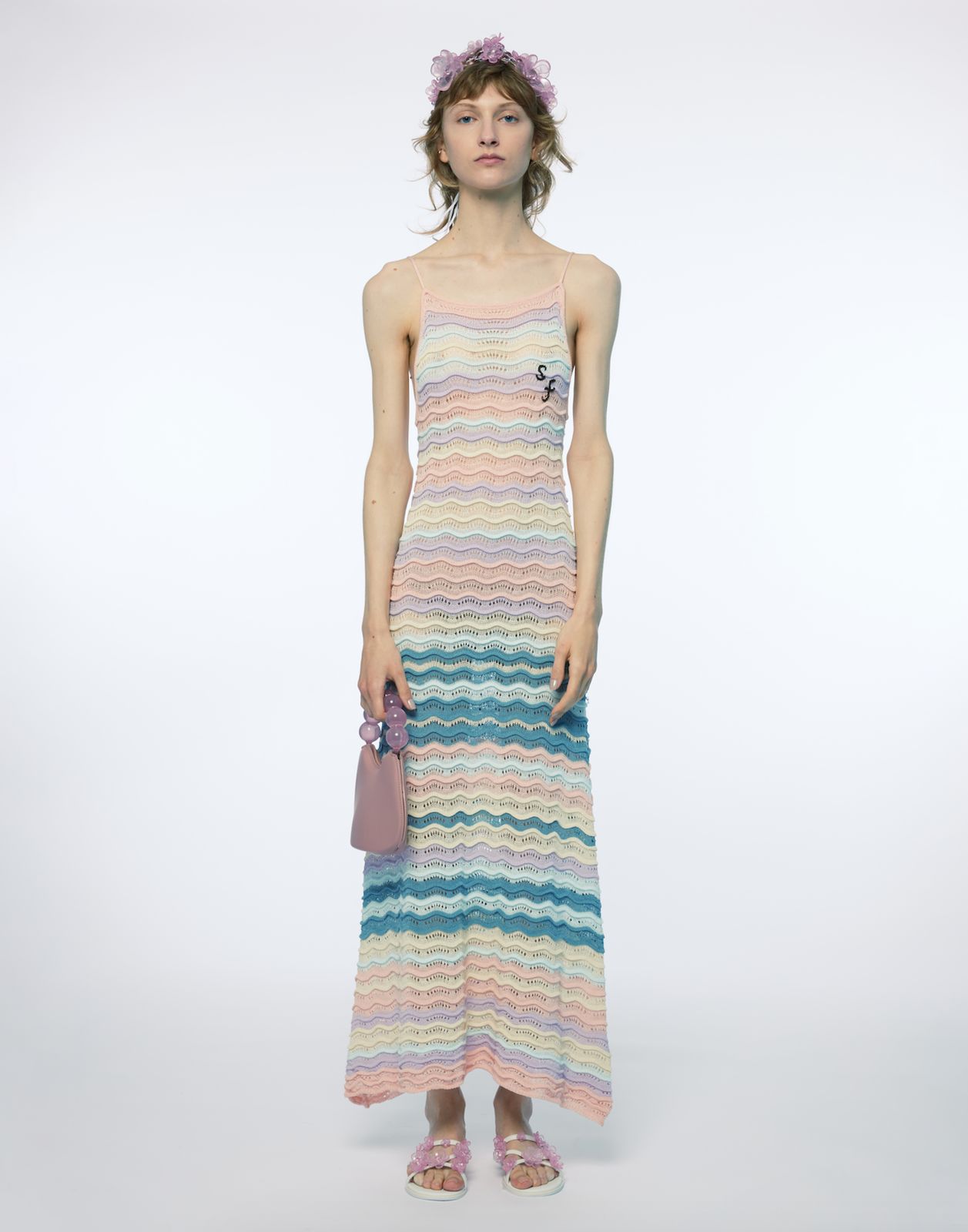 WAVE KNIT SUMMER DRESS