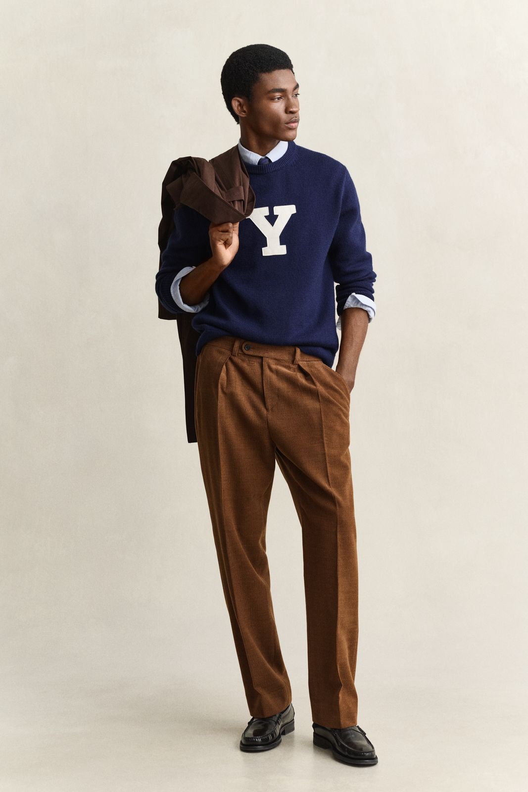 Gant x Yale Merino Wool Sweater - MARINE