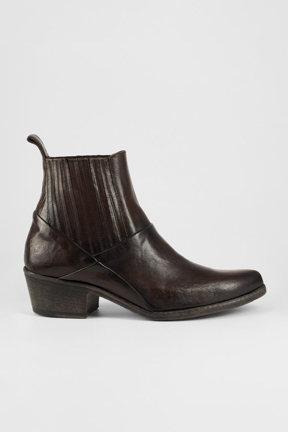 ELORA toasted-brown texan boots.