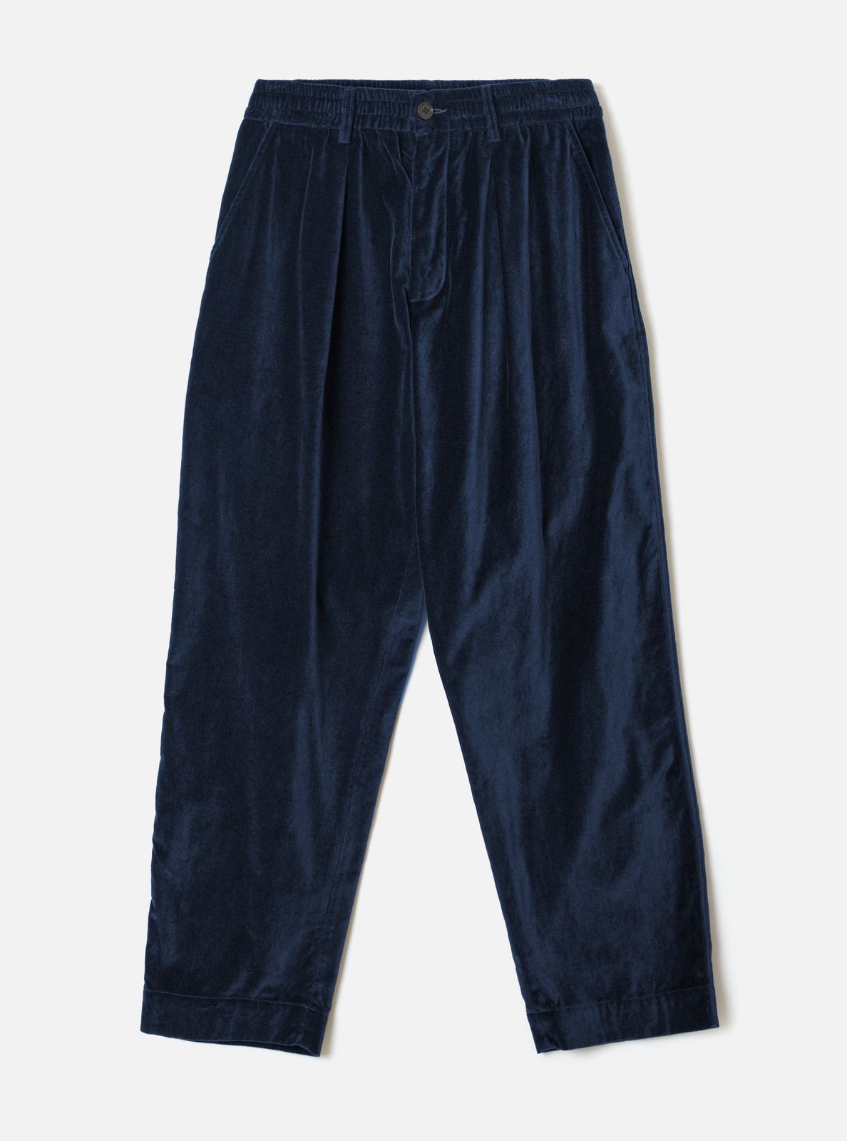 Navy CPH Velvet Oxford Pant