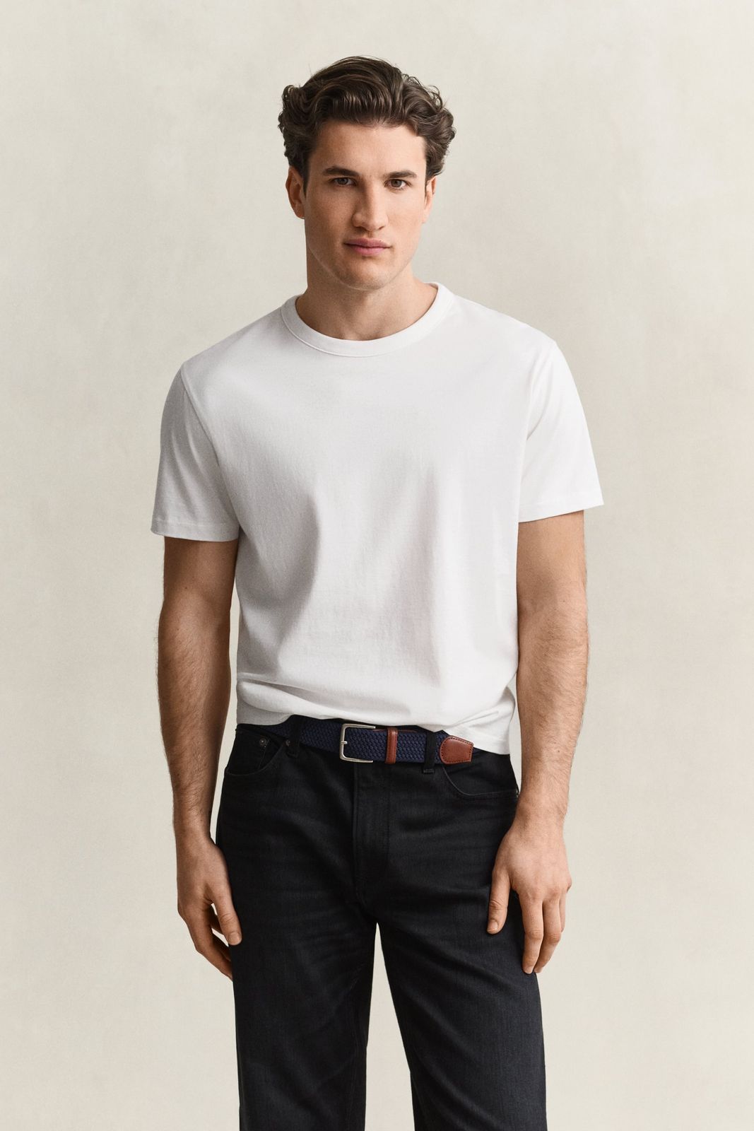 Pima Cotton T-Shirt - EGGSHELL