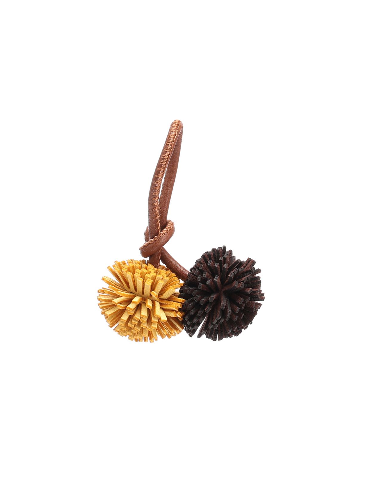 Pretty Pompom Brown/Yellow