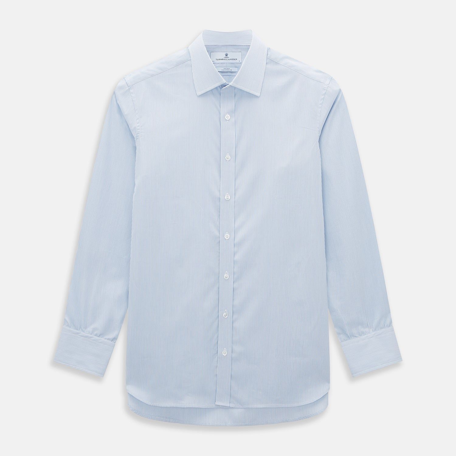 Sky Blue Hairline Multi Stripe Mayfair Shirt