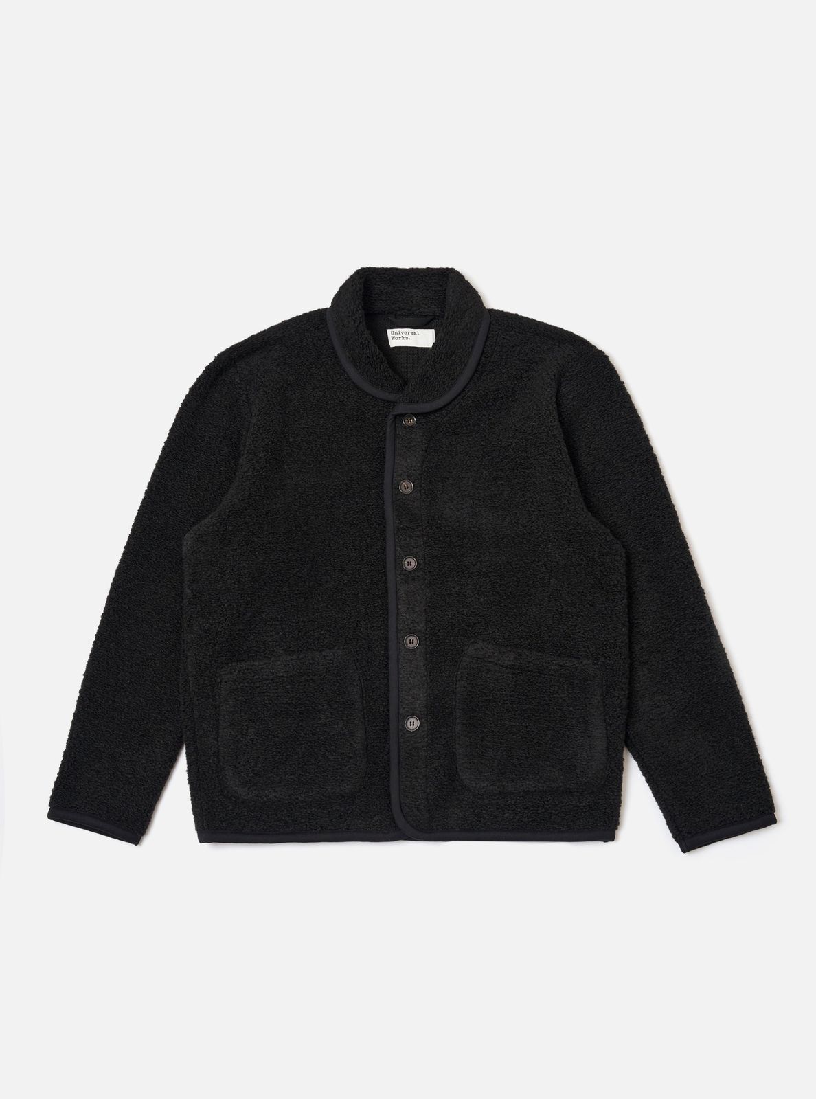 Black Alvar Fleece Lancaster Jacket
