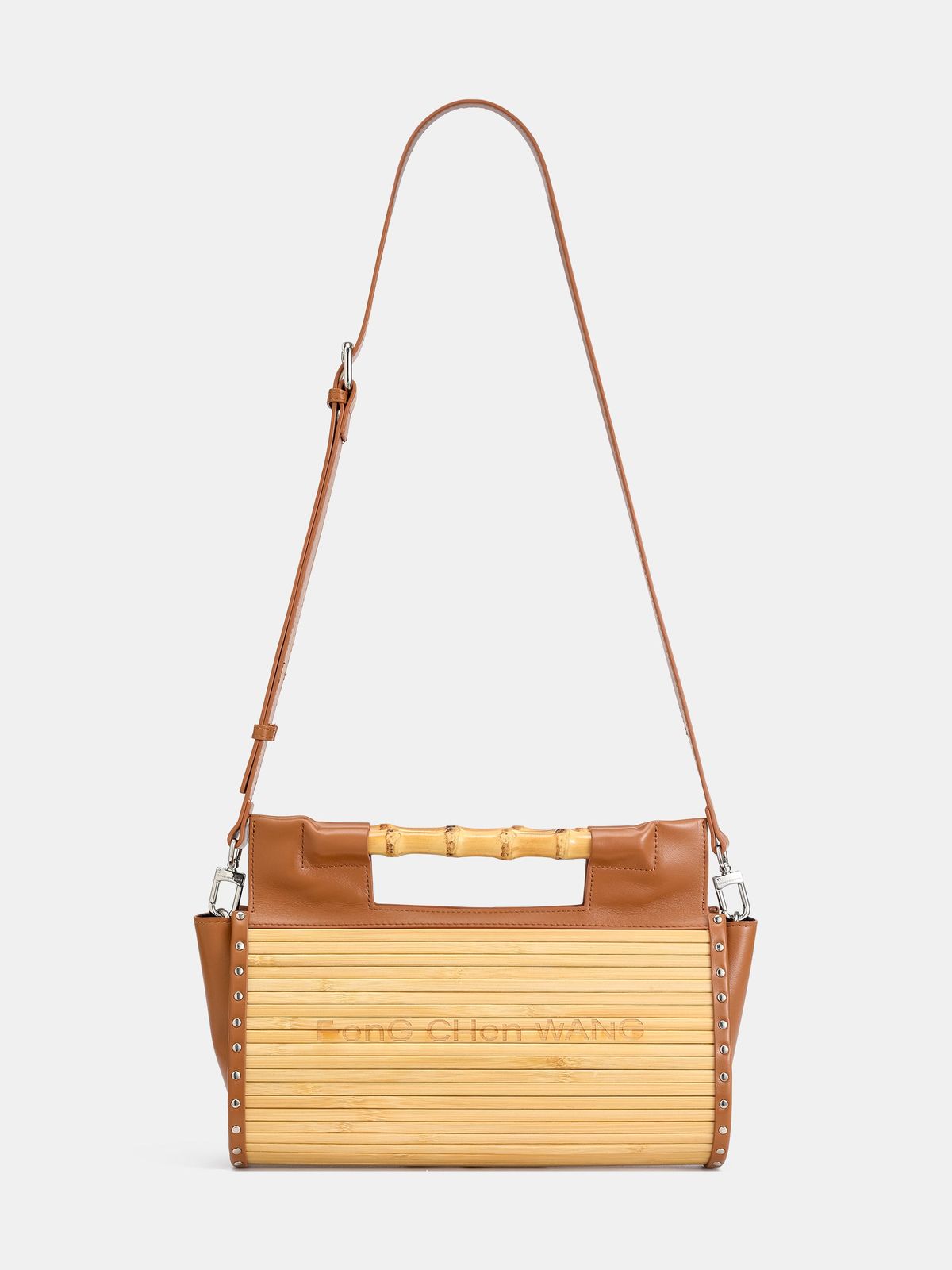 BAMBOO HANDBAG WITH BAMBOO ROOTS