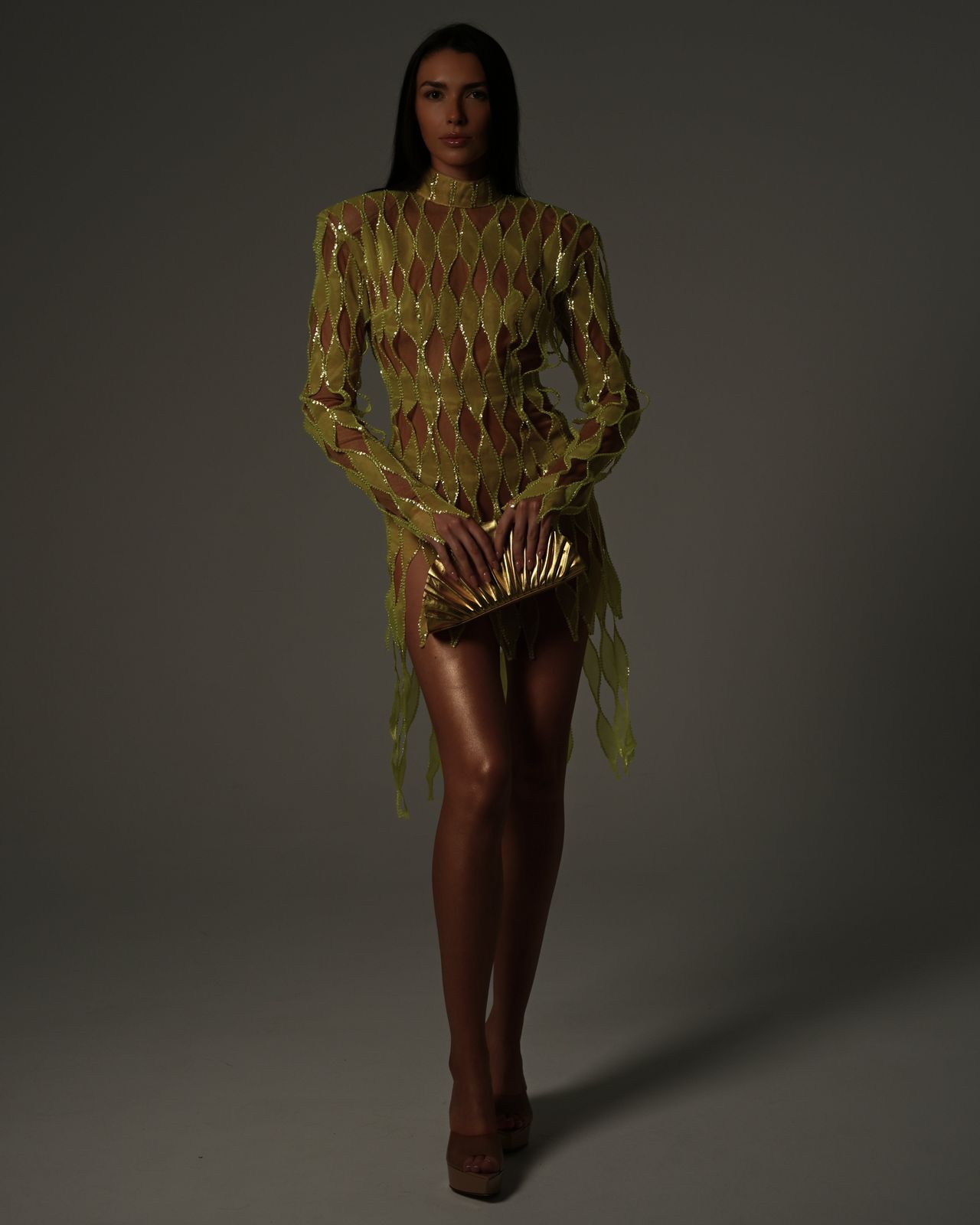 Harlequin Romper in Citrine Ready To Ship