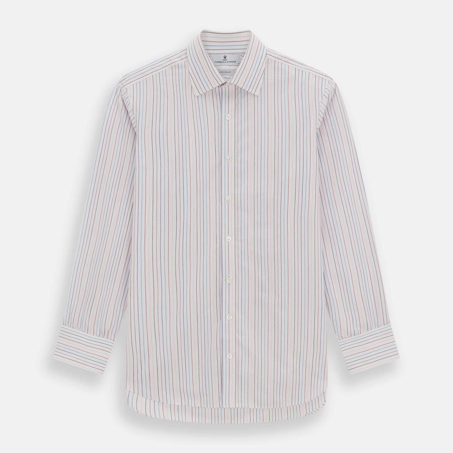 Pink and Blue Multi Double Pinstripe Mayfair Shirt