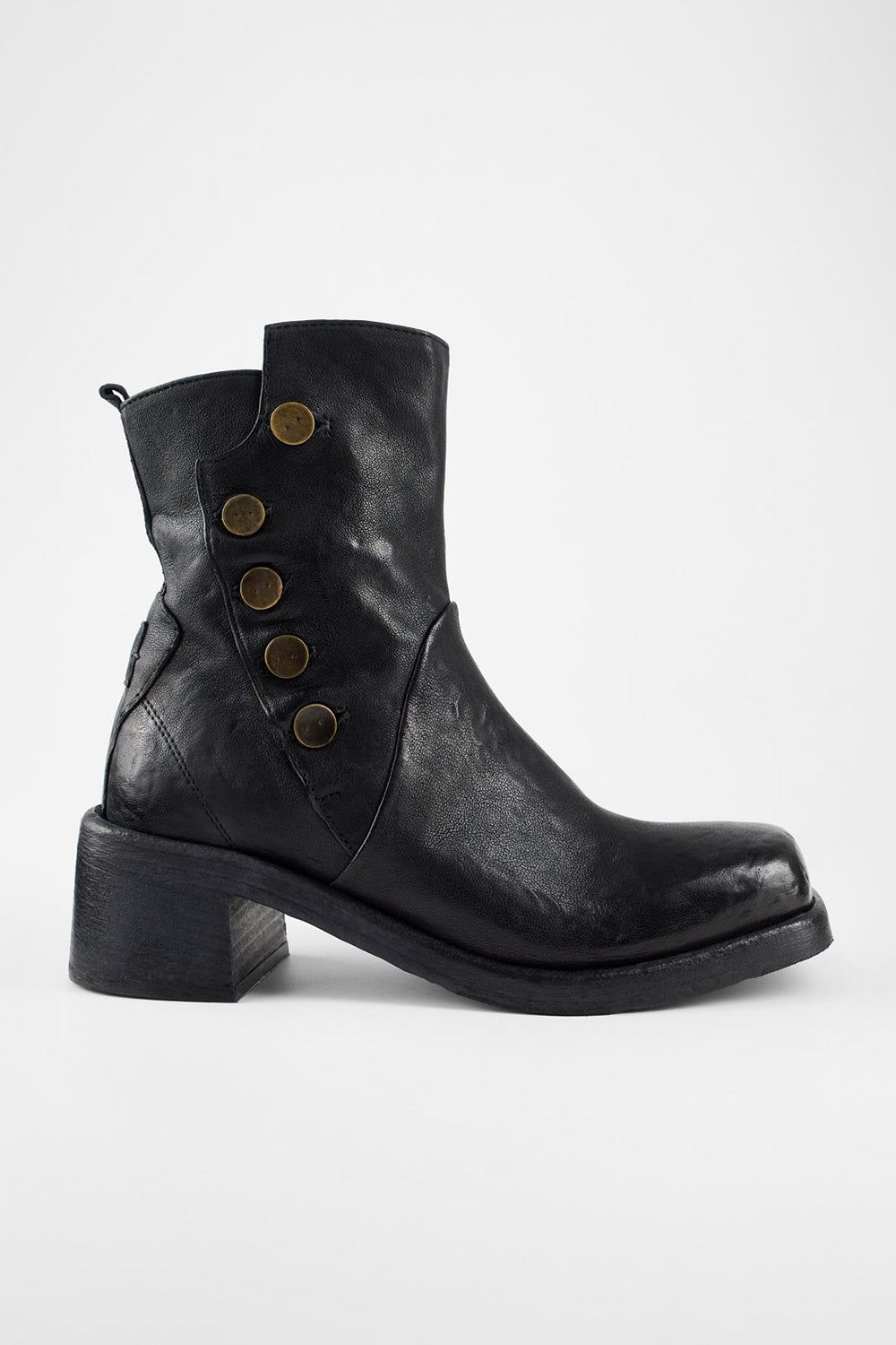 QUINN urban-black buttoned ankle boots.
