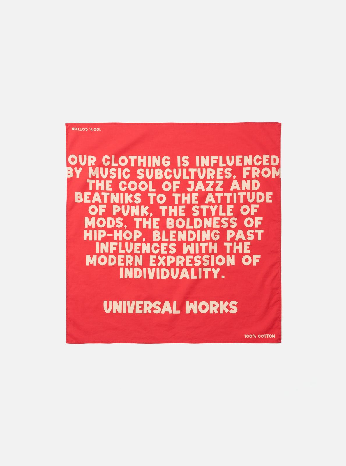 Red Jazz/Beatniks Print Neckerchief