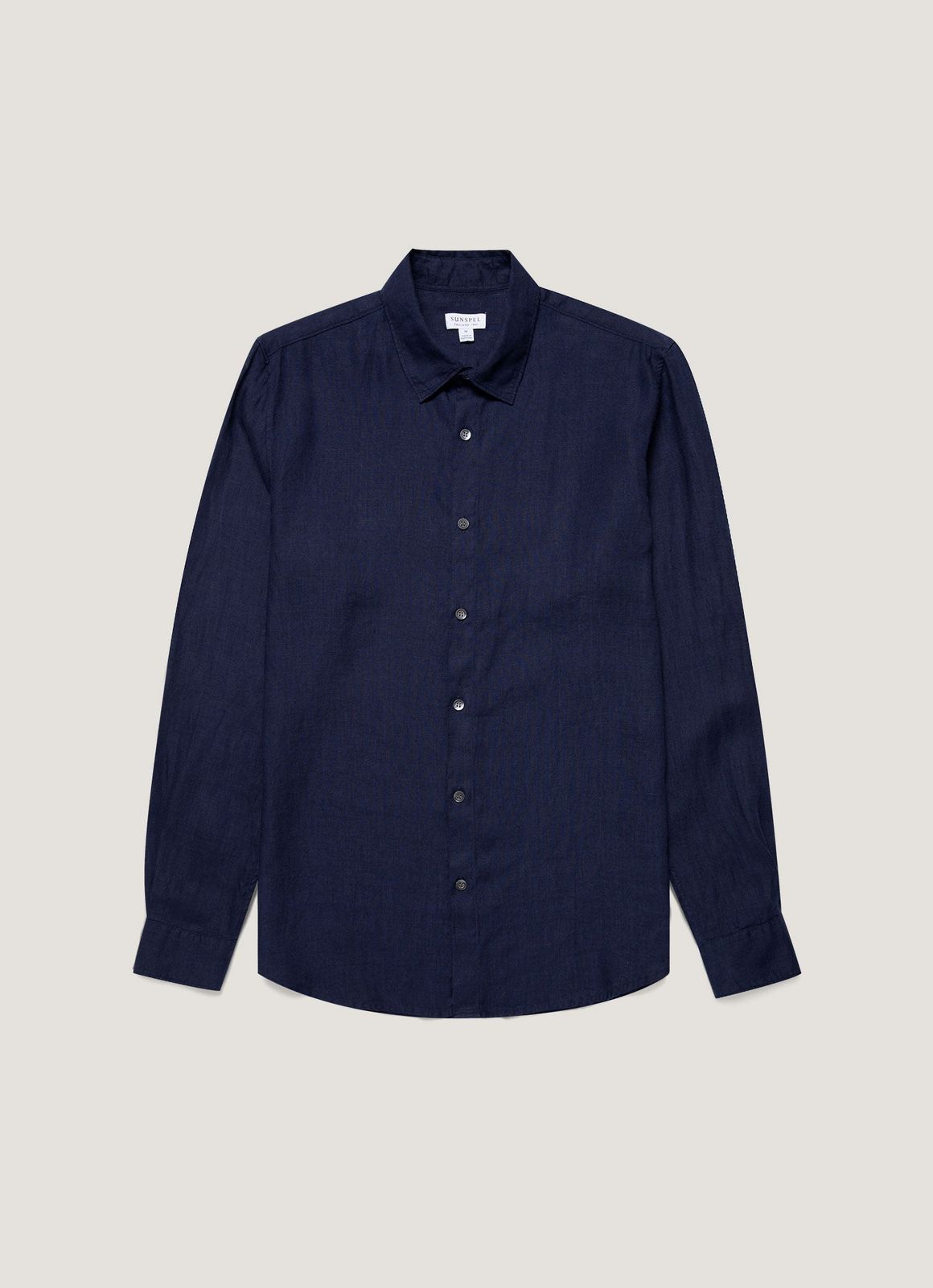 Men's Linen Shirt in Navy