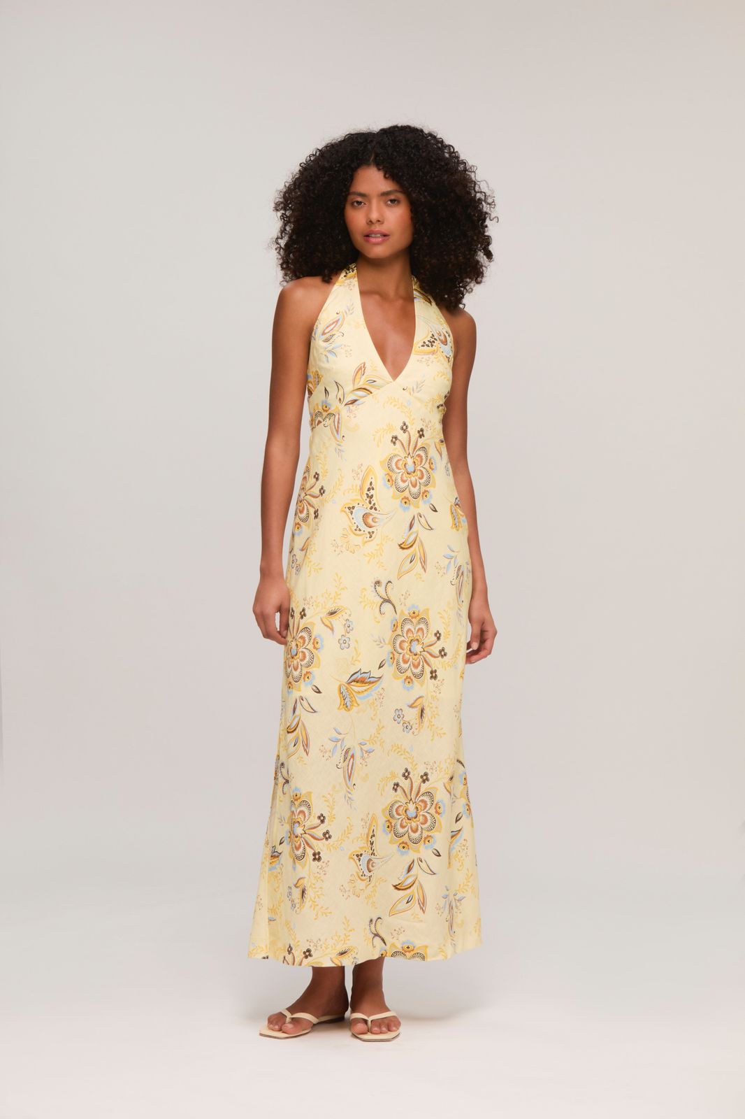 Asilah Halterneck Maxi Dress
