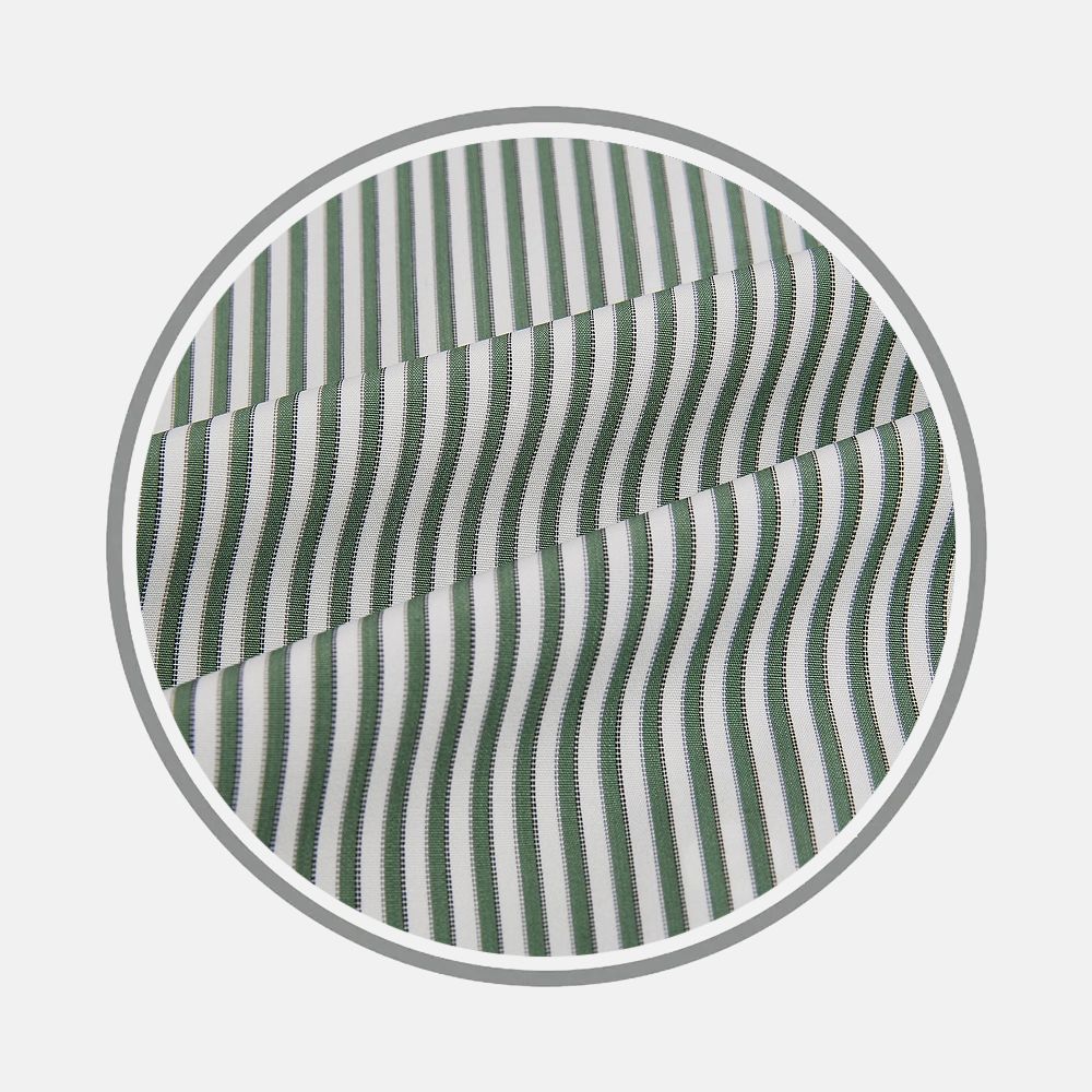 Melon Green Halo Stripe Fabric