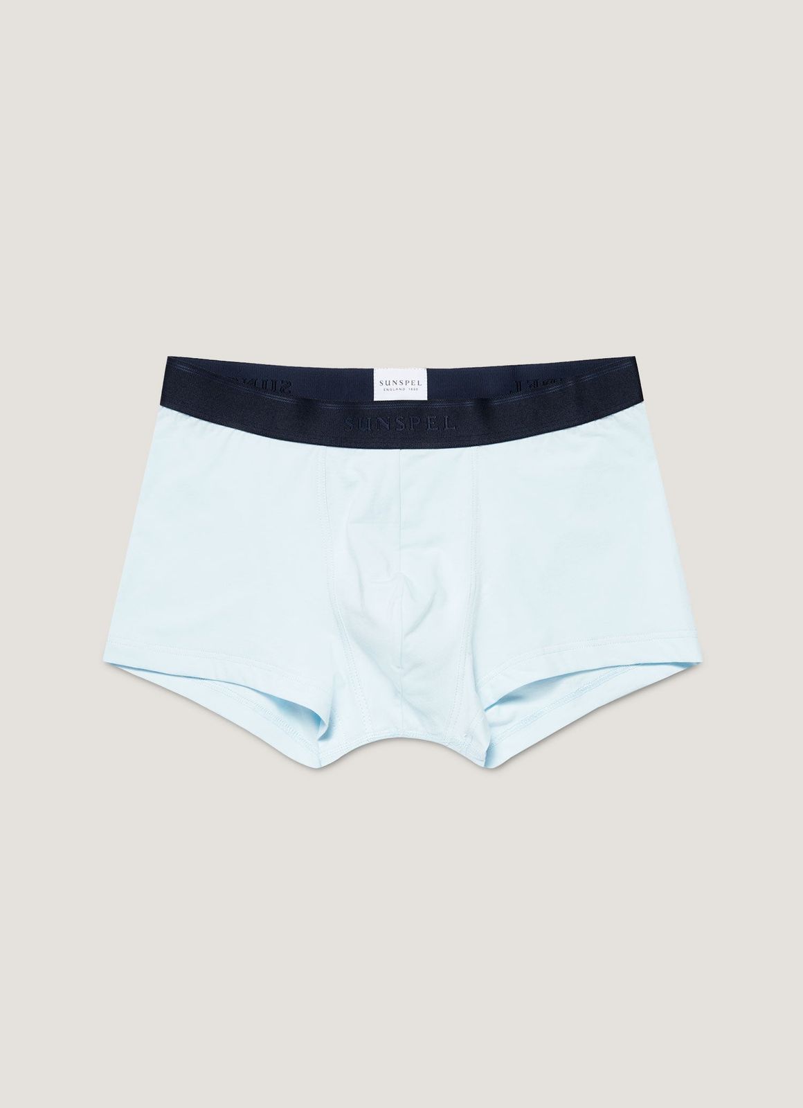 Men's Stretch Cotton Trunks in Light Blue