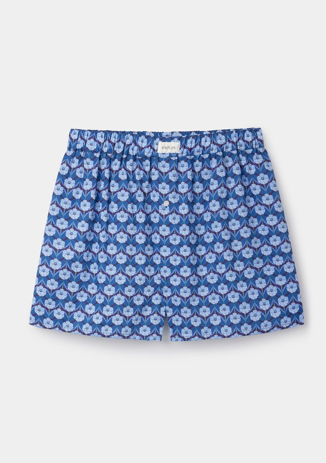 Blue Chevron Boxer Shorts  - Made with Liberty Fabric
