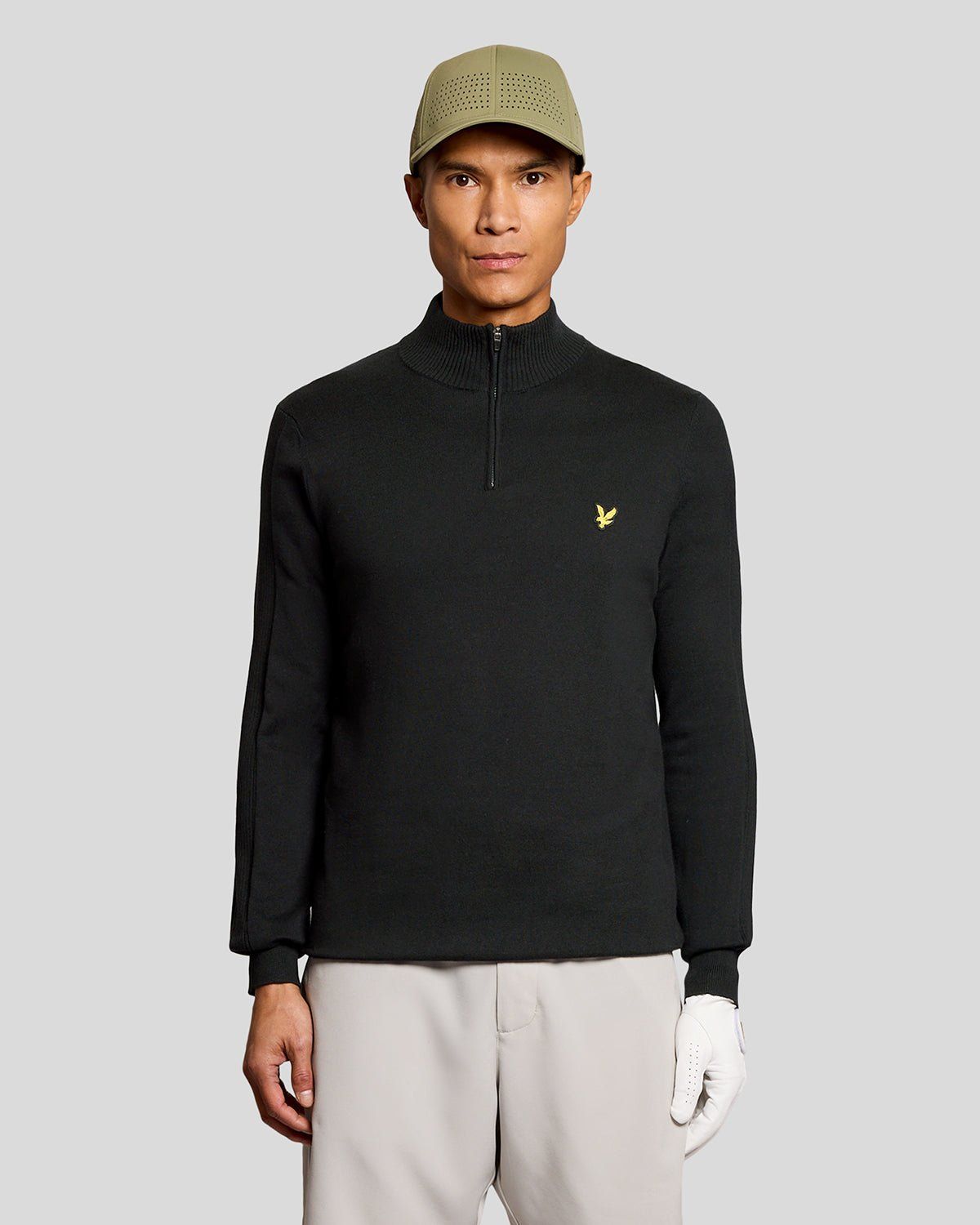 Cotton Blend 1/4 Zip Jumper