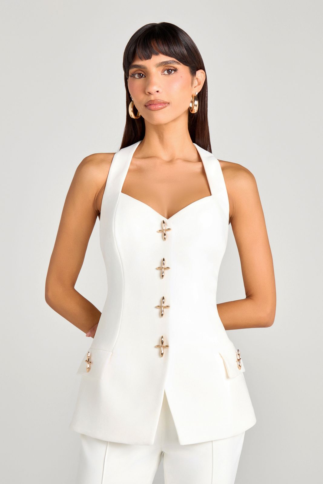 Zoe White Waistcoat