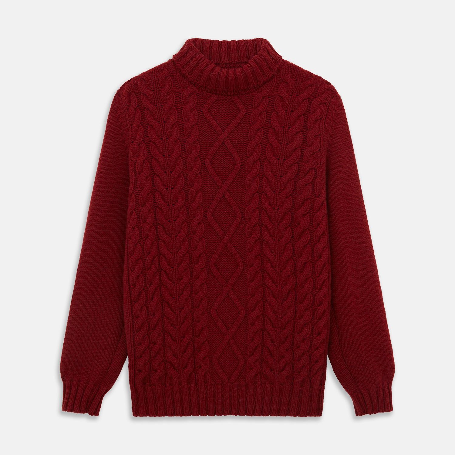 Russet Cashmere Roll Neck Clark Jumper