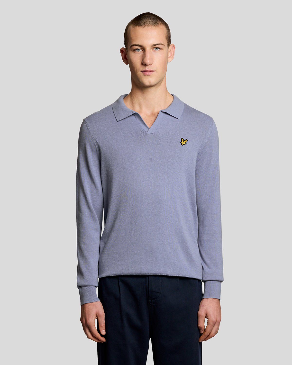 Cotton Polo-Collar Jumper