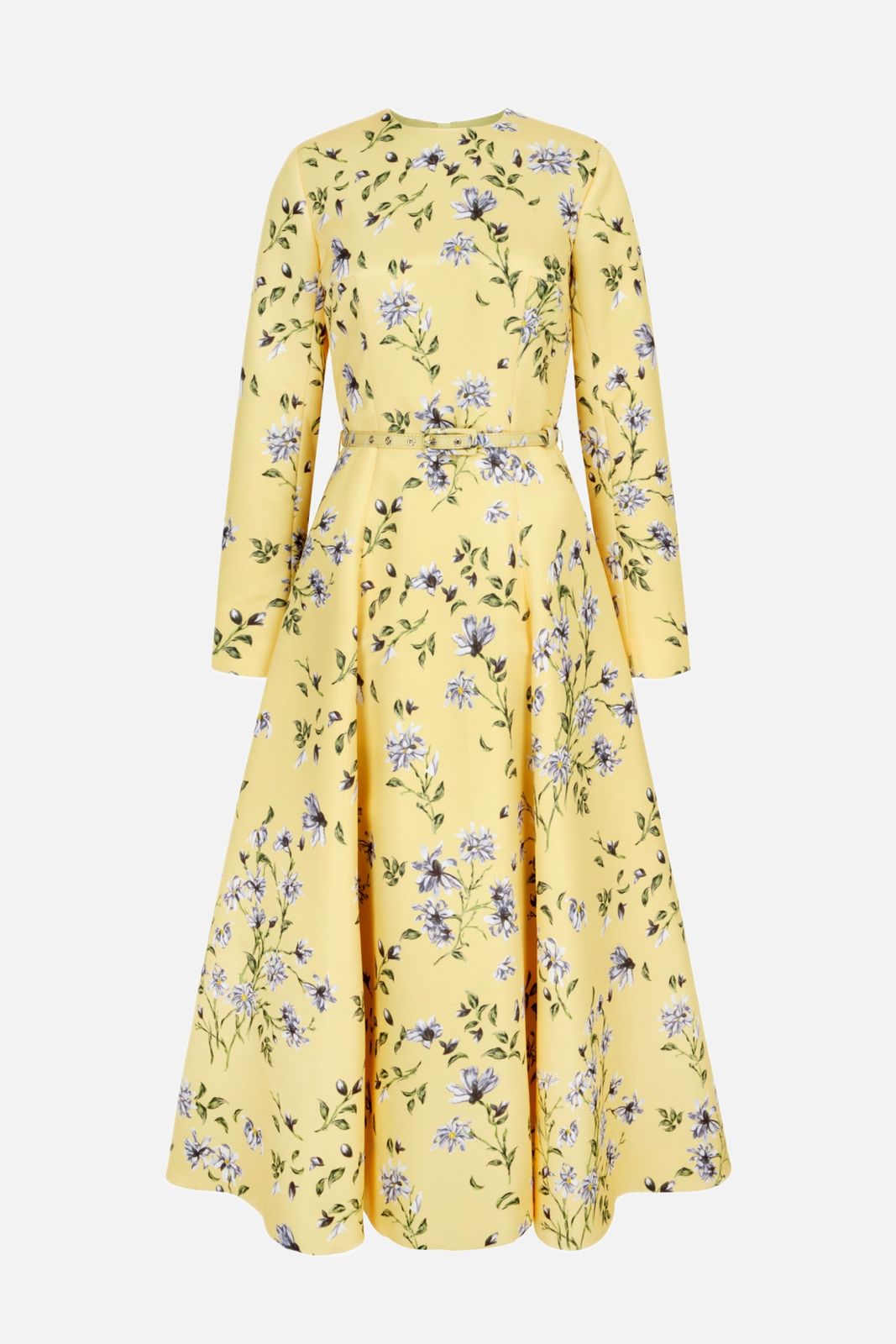 Capucine Dress in Butter Yellow Magnolia Taffeta Faille