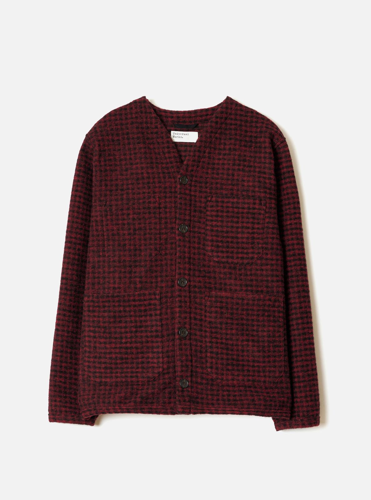 Black/Red 533 Wool Mix Cardigan