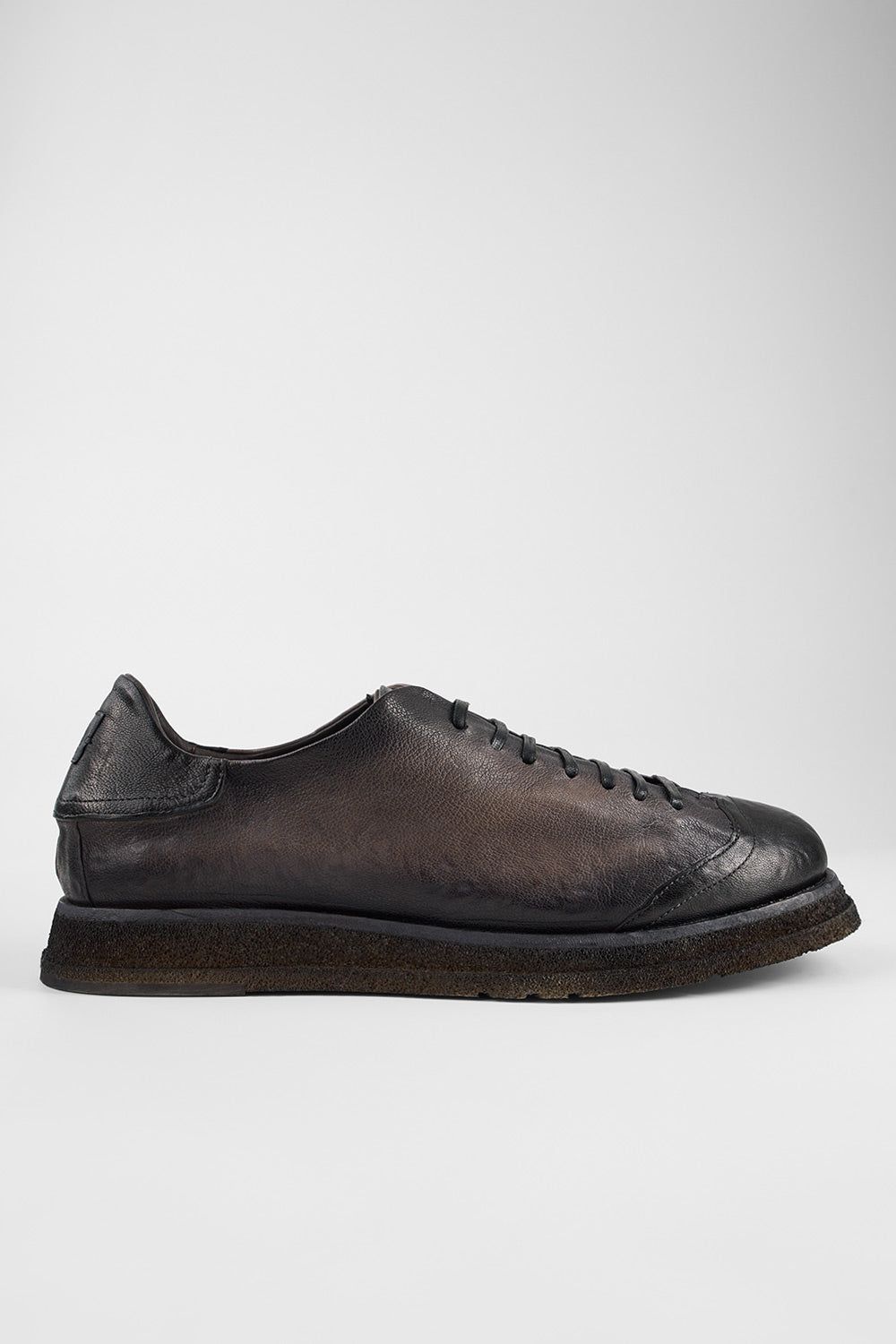 AJAX steel-grey distressed lightweight hybrid sneakers.
