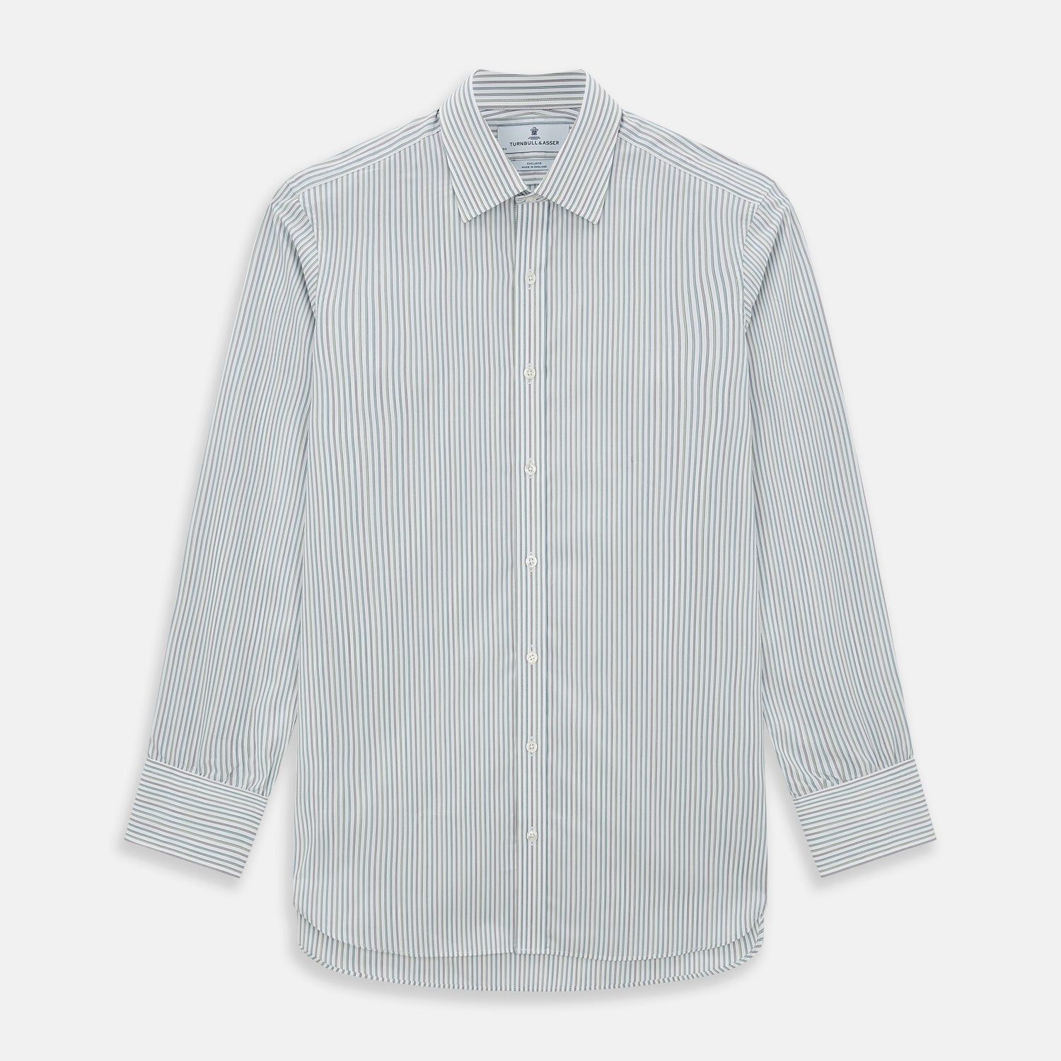 Forest Green with Multicoloured Music Stripe Mayfair Shirt