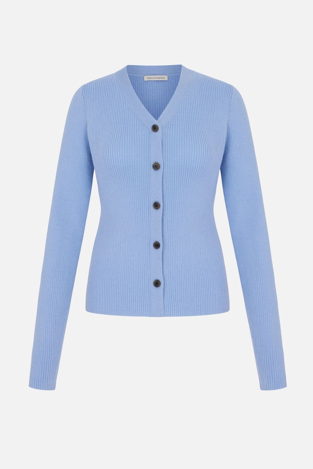 Ash Cardigan in Baby Blue Merino Wool