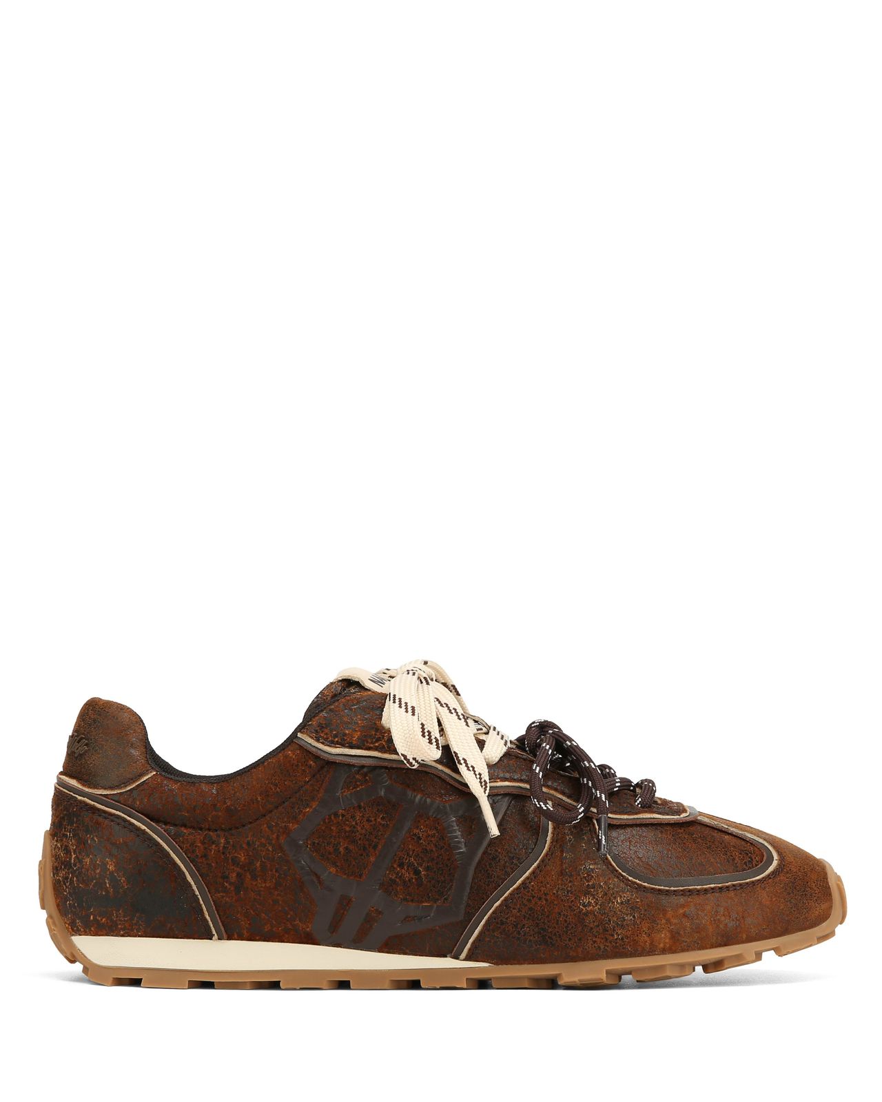 Lightning Brown Distress Leather