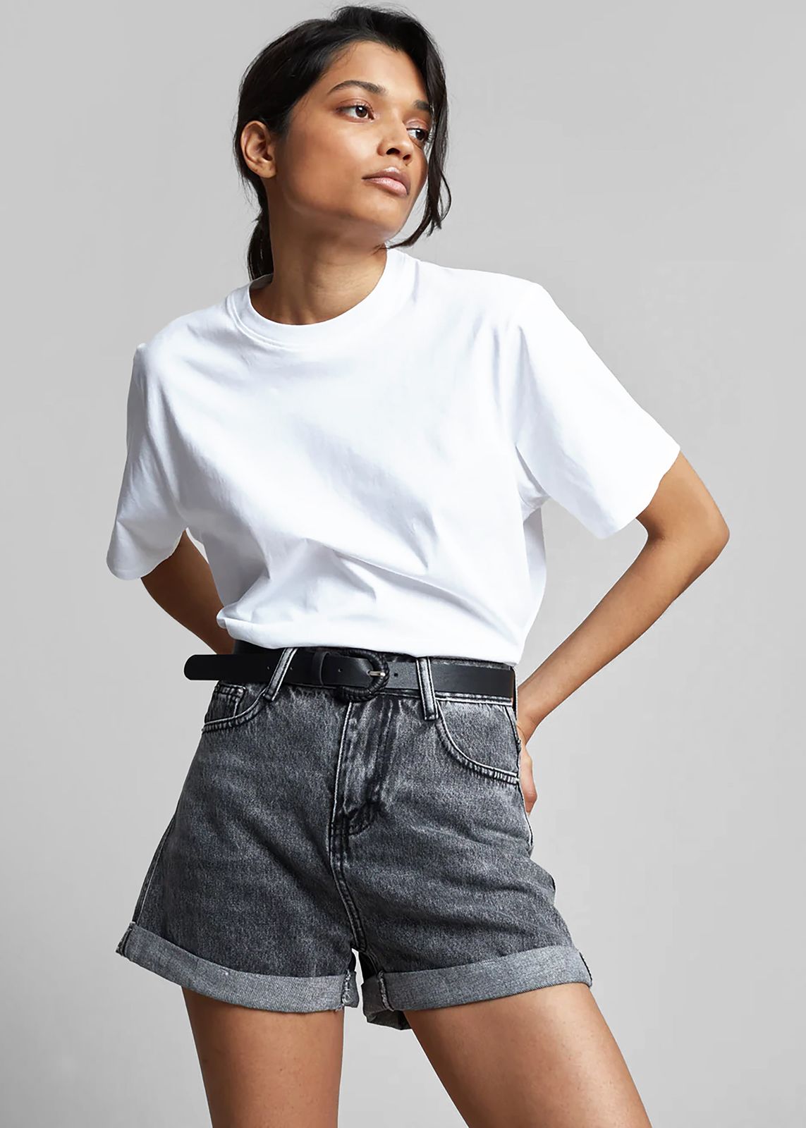 Lilou Simple Tee - Optic White