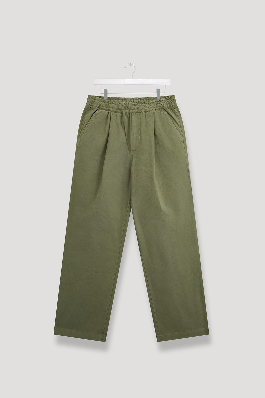 Drawstring Pleated Barrel Trouser