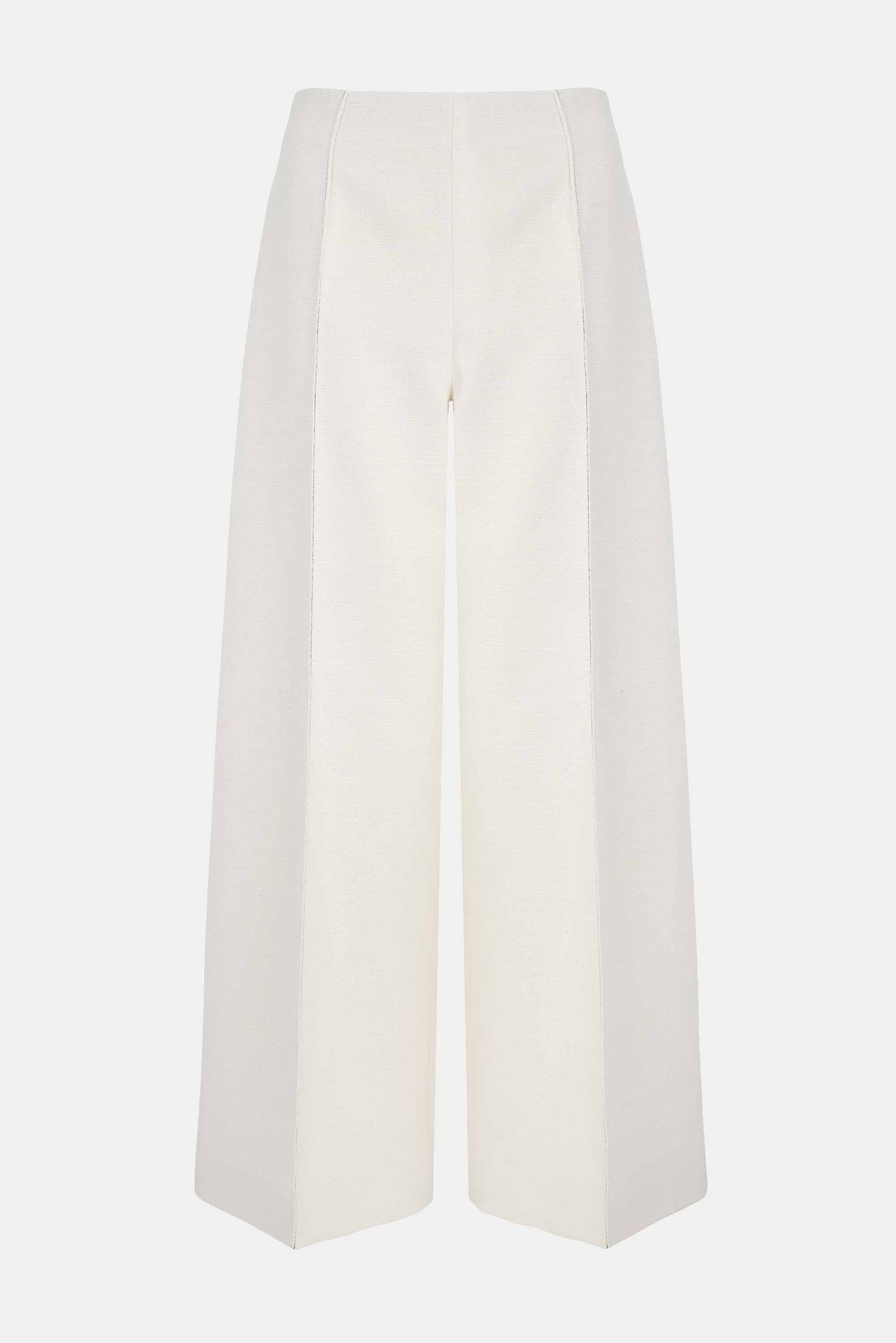 Daffy Trouser In Ivory Denim