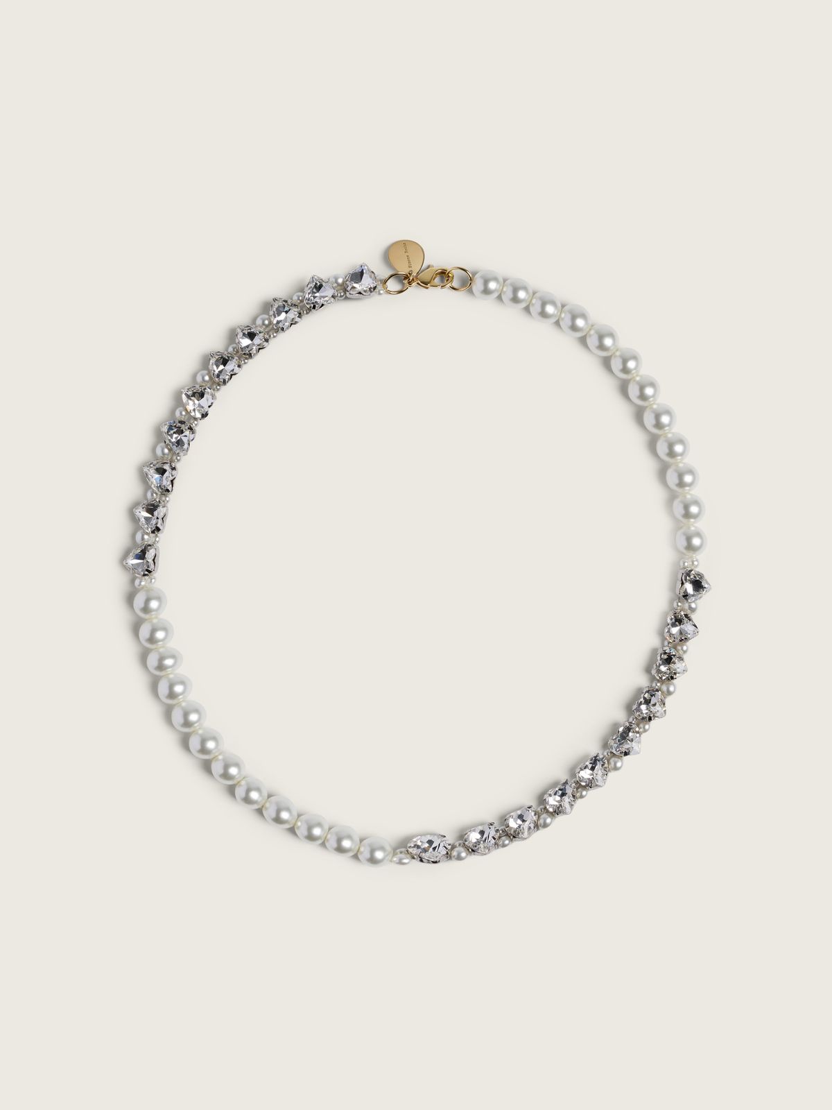 Quartet Pearl & Crystal Heart Necklace