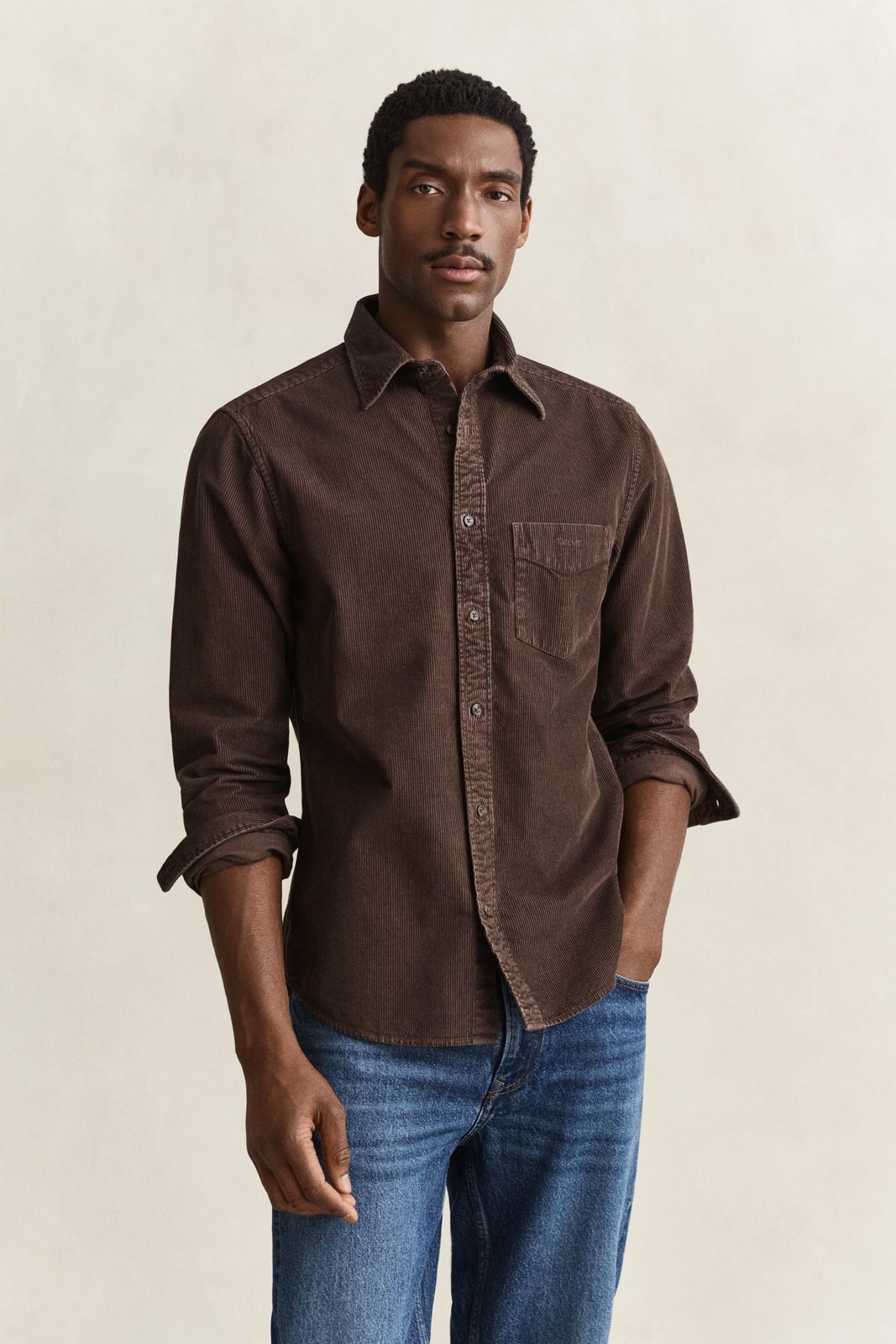 Corduroy Shirt - BLUE HORIZON