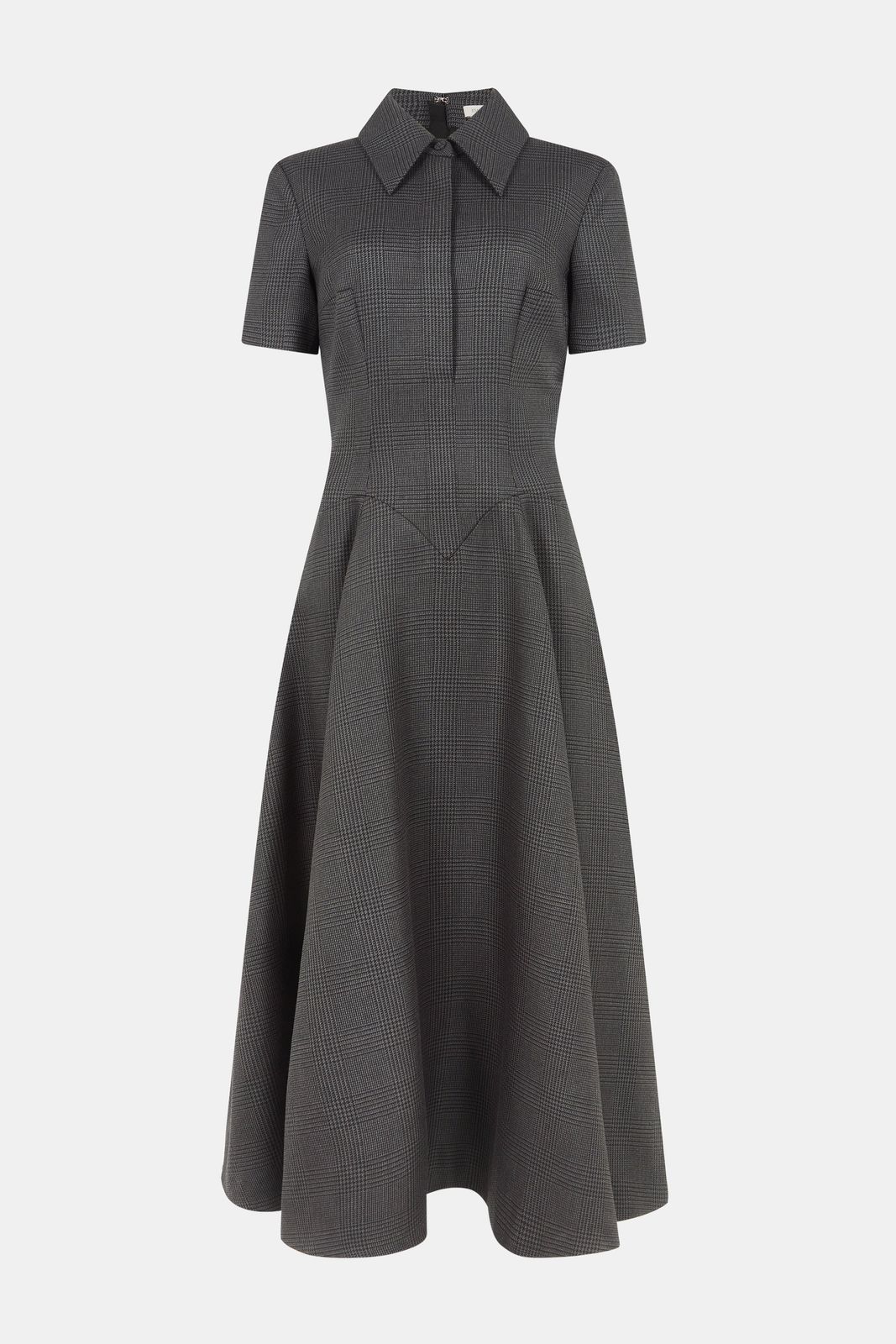 Jody Dress in Charcoal and Black Prince of Wales