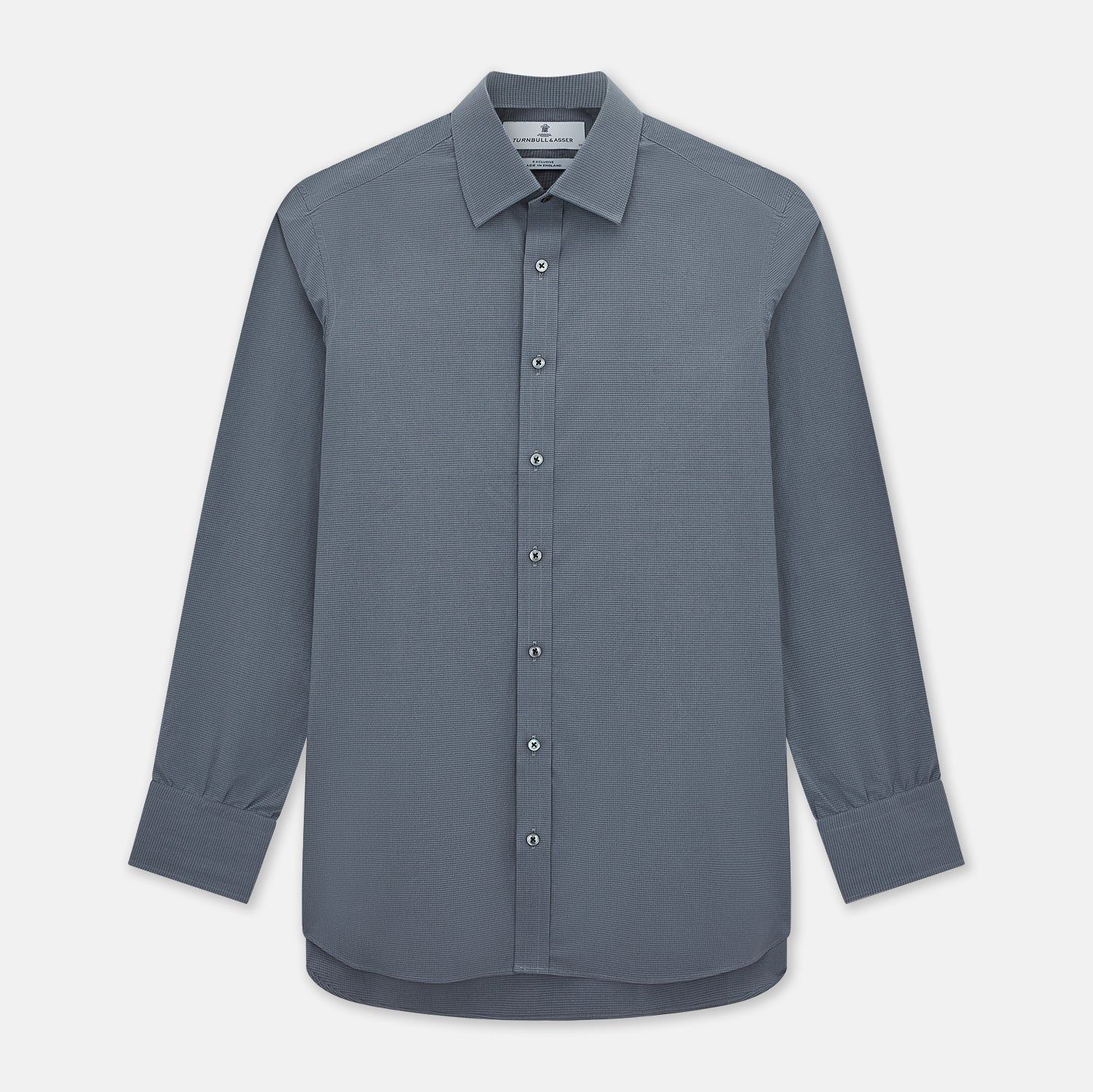Grey Pin Check Mayfair Shirt