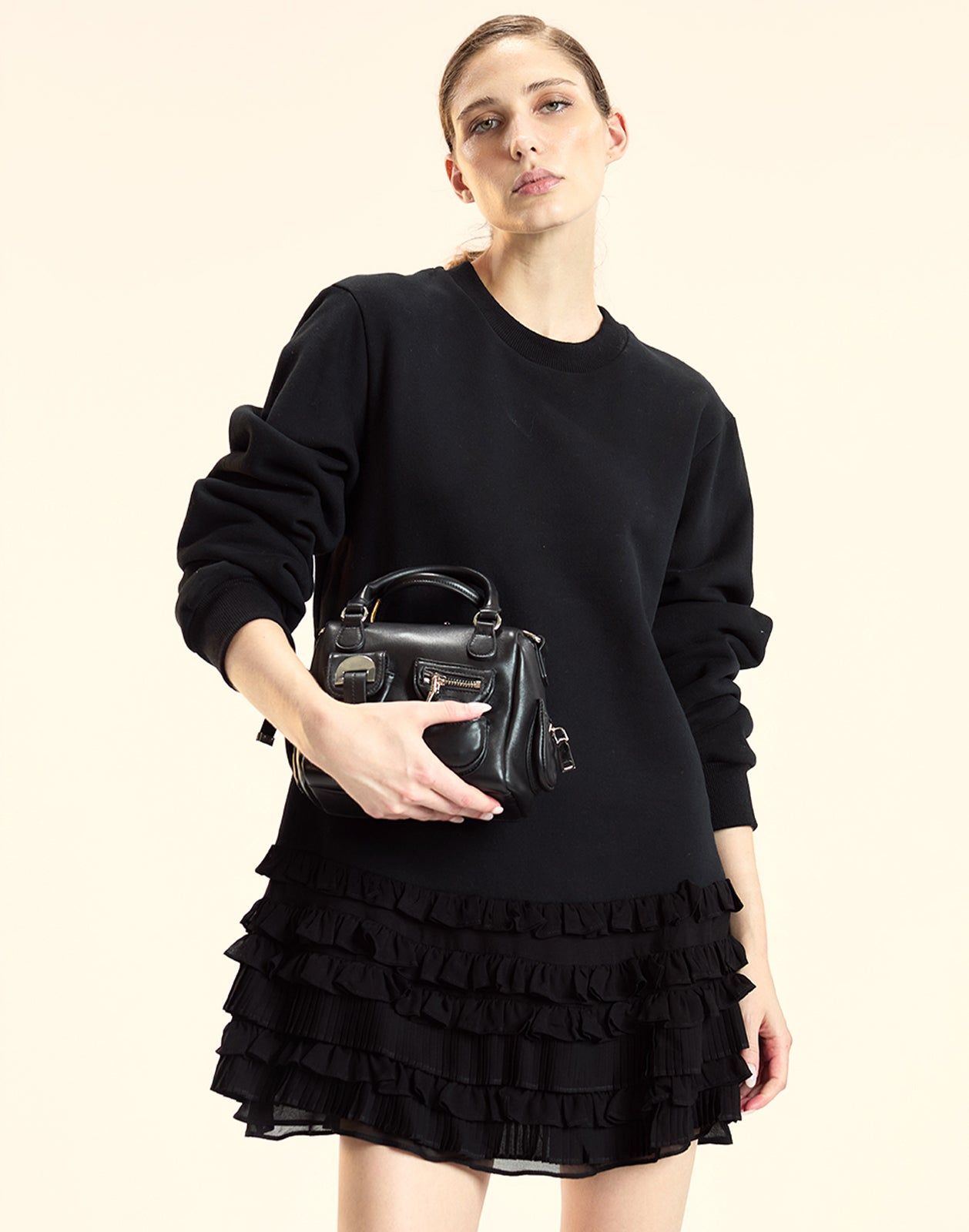Bella Ruffle Combo Dress