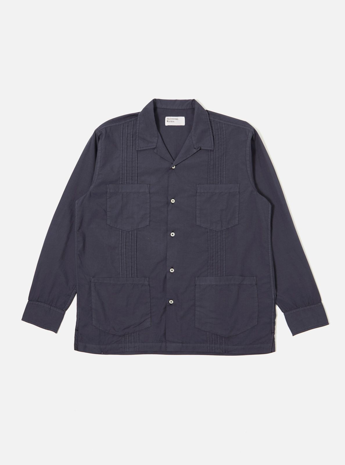 Navy Poplin Dwight Overshirt