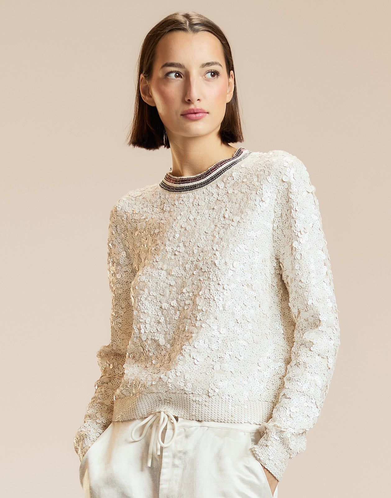 Match Point Sequin Sweater