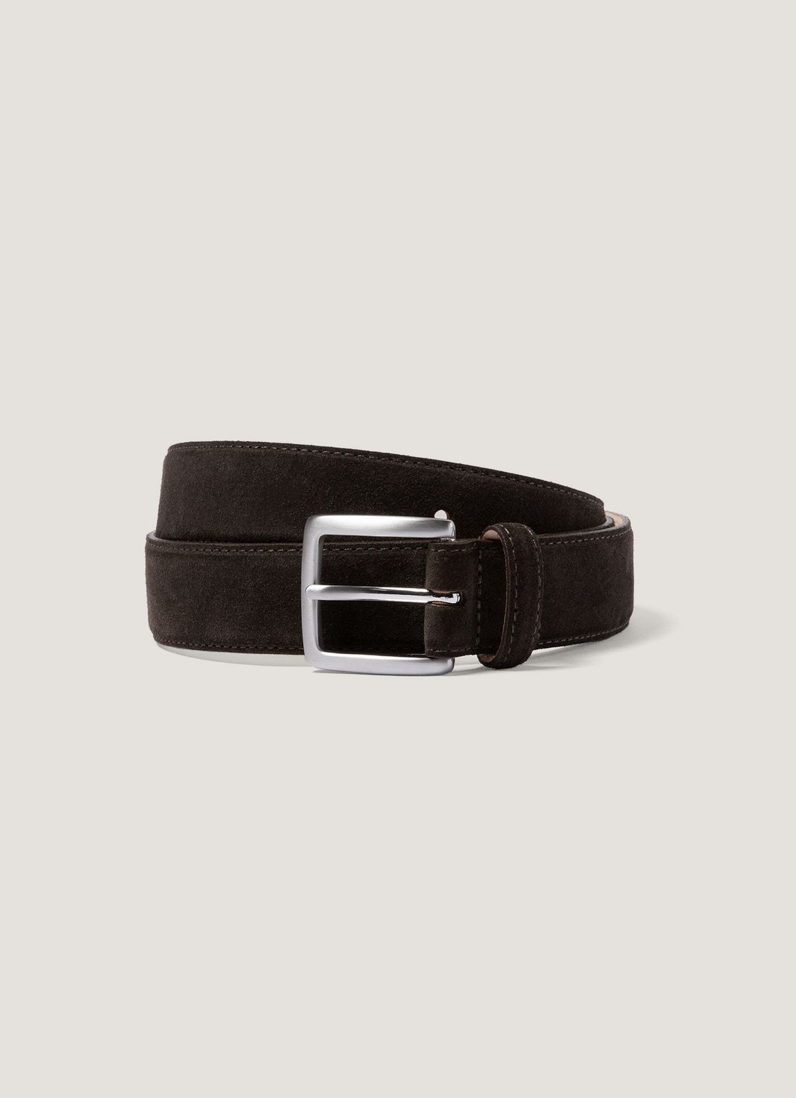 Men's Smart Suede Belt in Brown