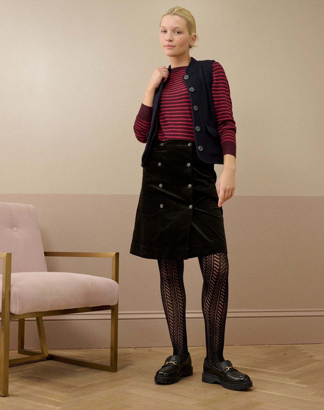 Organic Cotton Corduroy Skirt