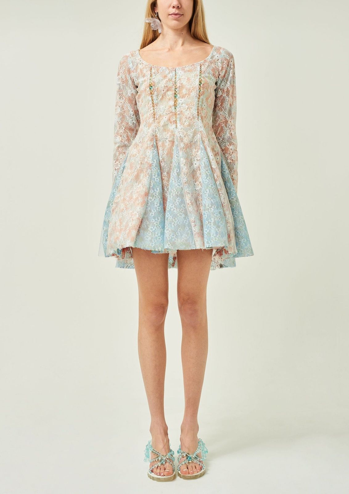 BEADED LACE DRESS