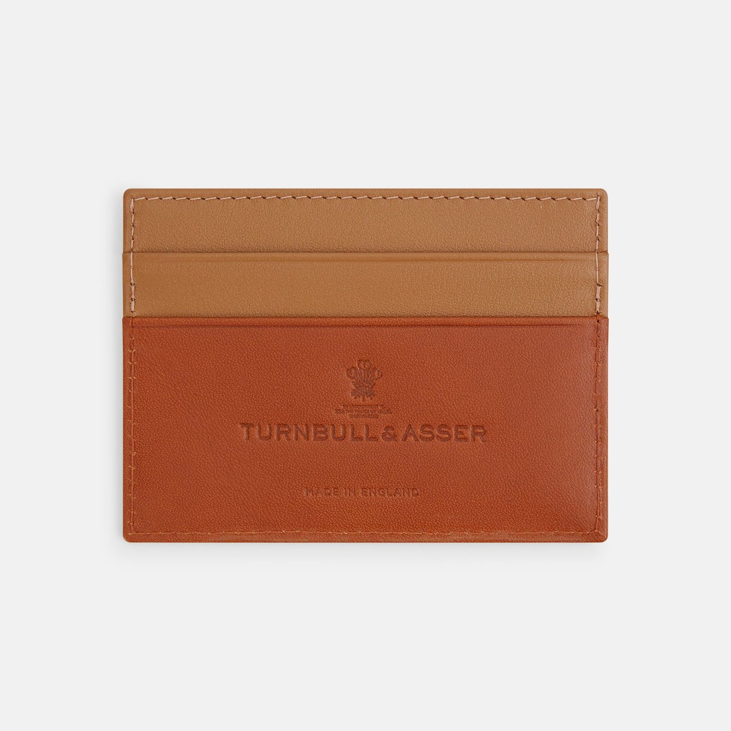 TAN LEATHER CARD CASE